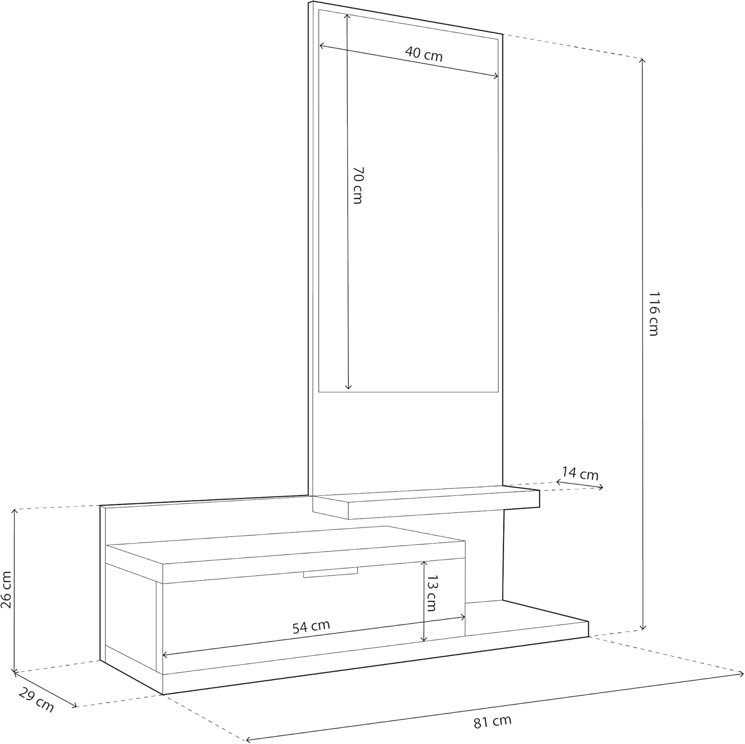 Habitdesign 0W6744A Ingresso con Specchio - immagine 3