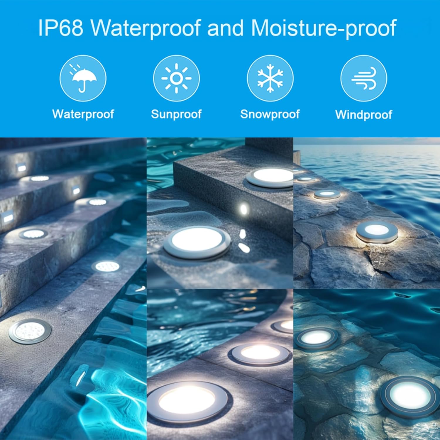 704 LED Luce Subacquea 3W IP68 Warm White - immagine 7