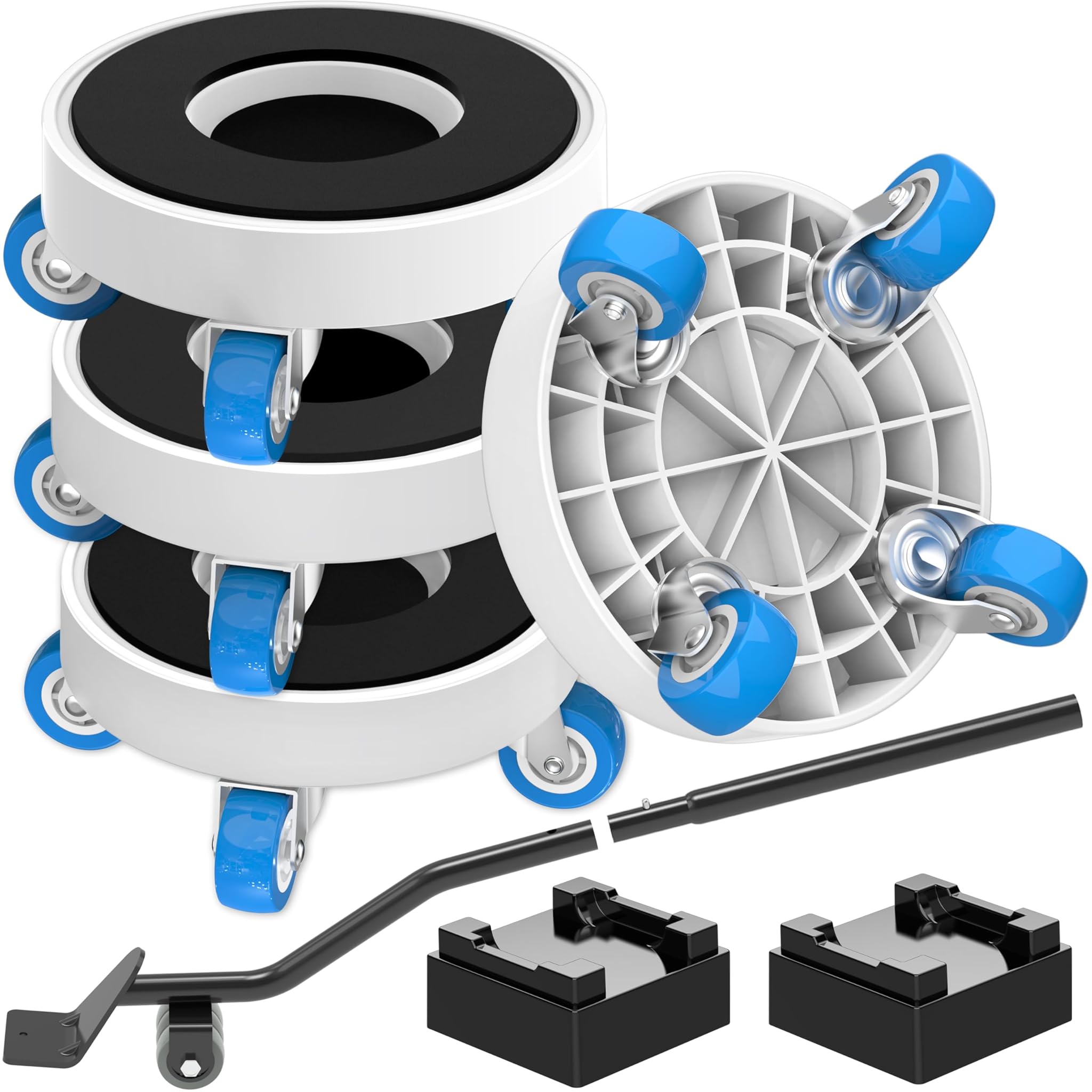 Niuxx Sollevatore Mobili con Ruote Girevoli 360°