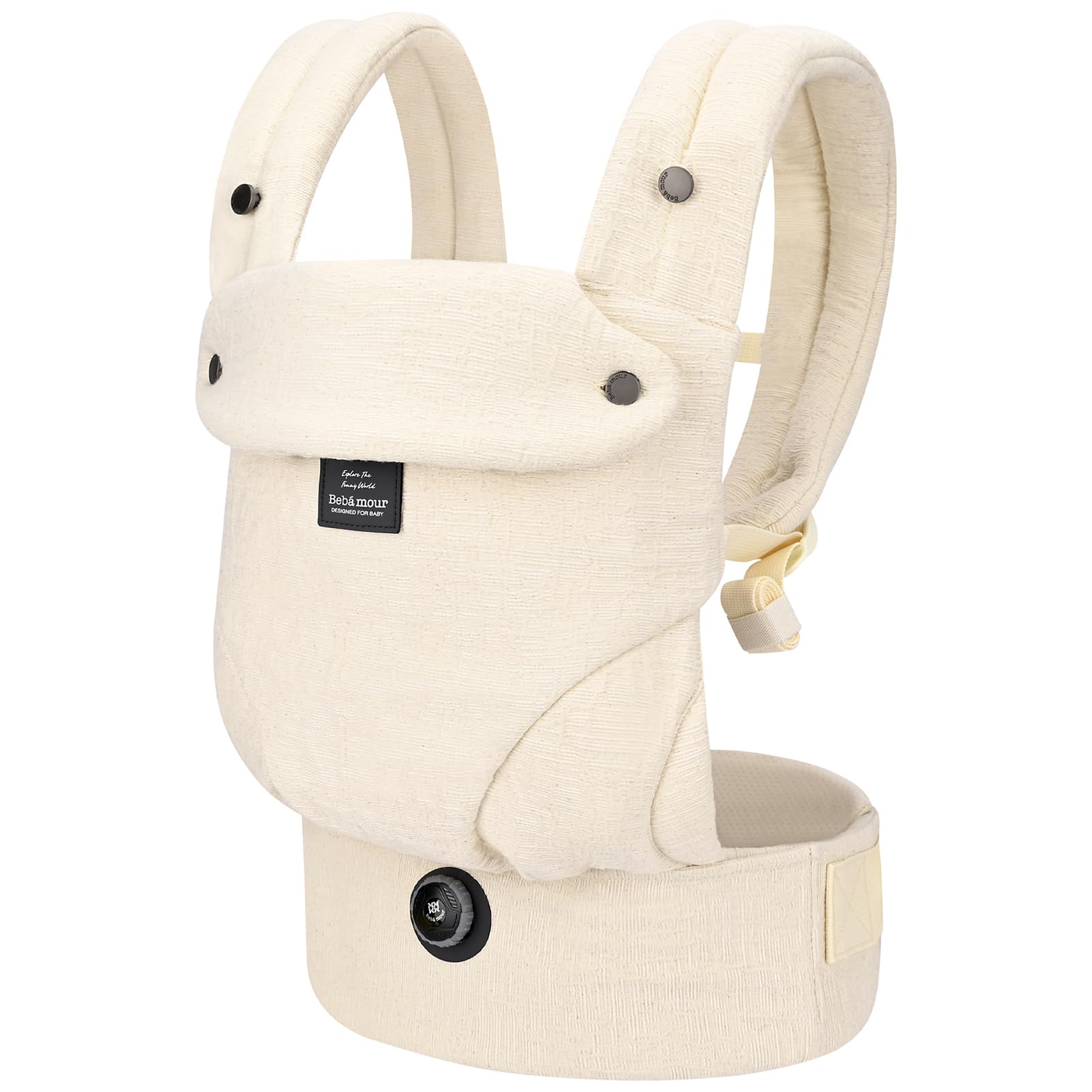 Bebamour Marsupio Ergonomico in Cotone, Beige