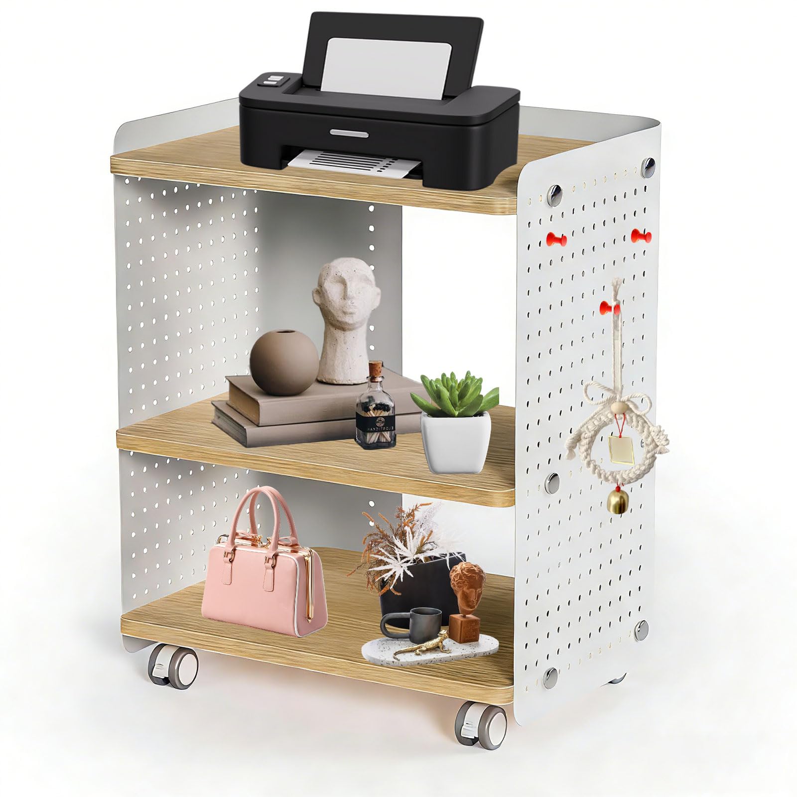 Supporto per Stampante a 3 Livelli in Metallo