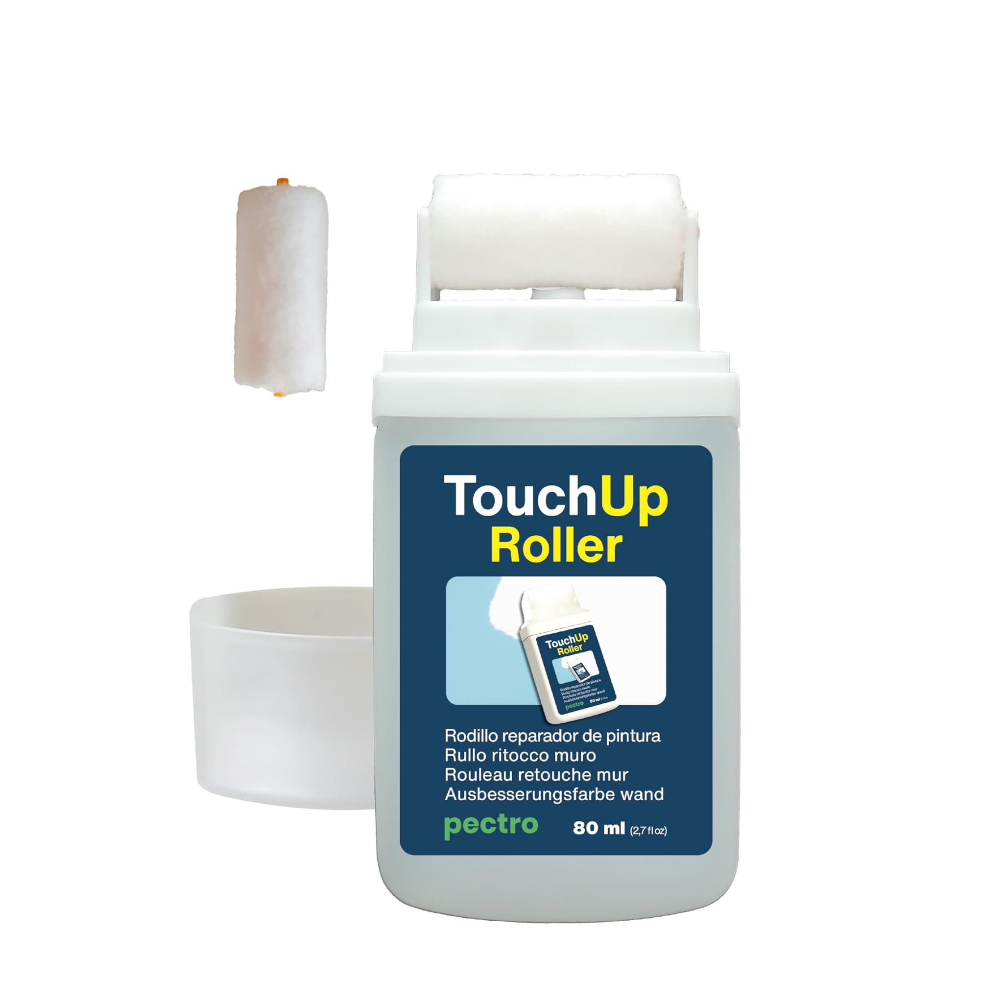 Pectro Rullo Ritocco Muro 80ml - Vernice Bianca Ricaricabile
