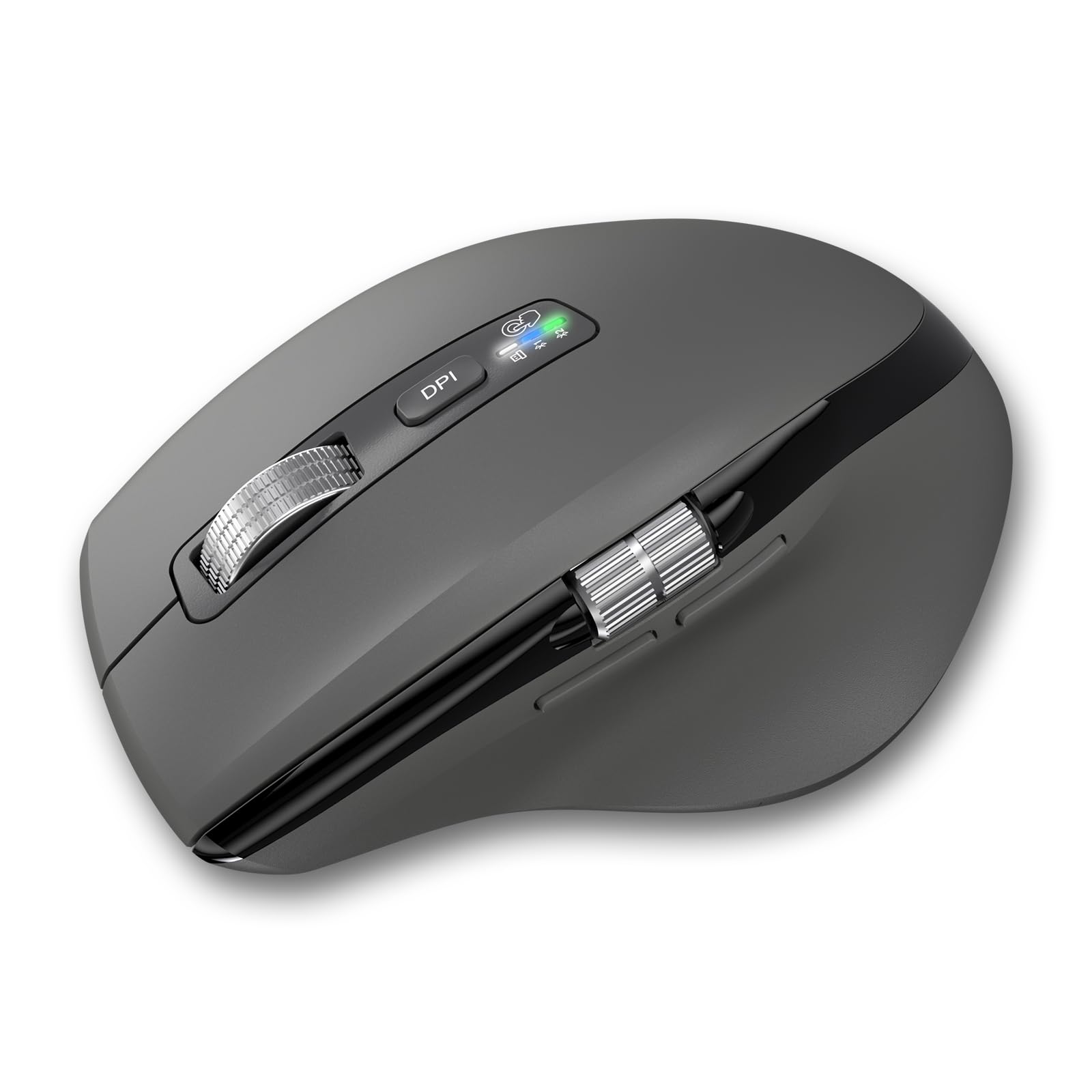 Infinmind Mouse Bluetooth Senza Fili Smart Flying Scroll, Grigio