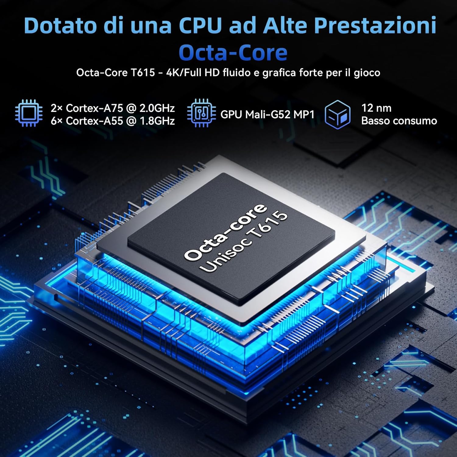 Tablet Android 16 con Tastiera e Penna, Display FHD 11" - immagine 6