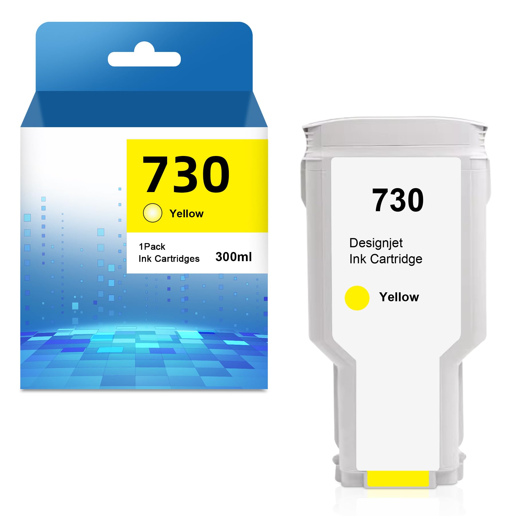 Yongairuink Cartuccia Inchiostro Remanufactured HP730 Giallo