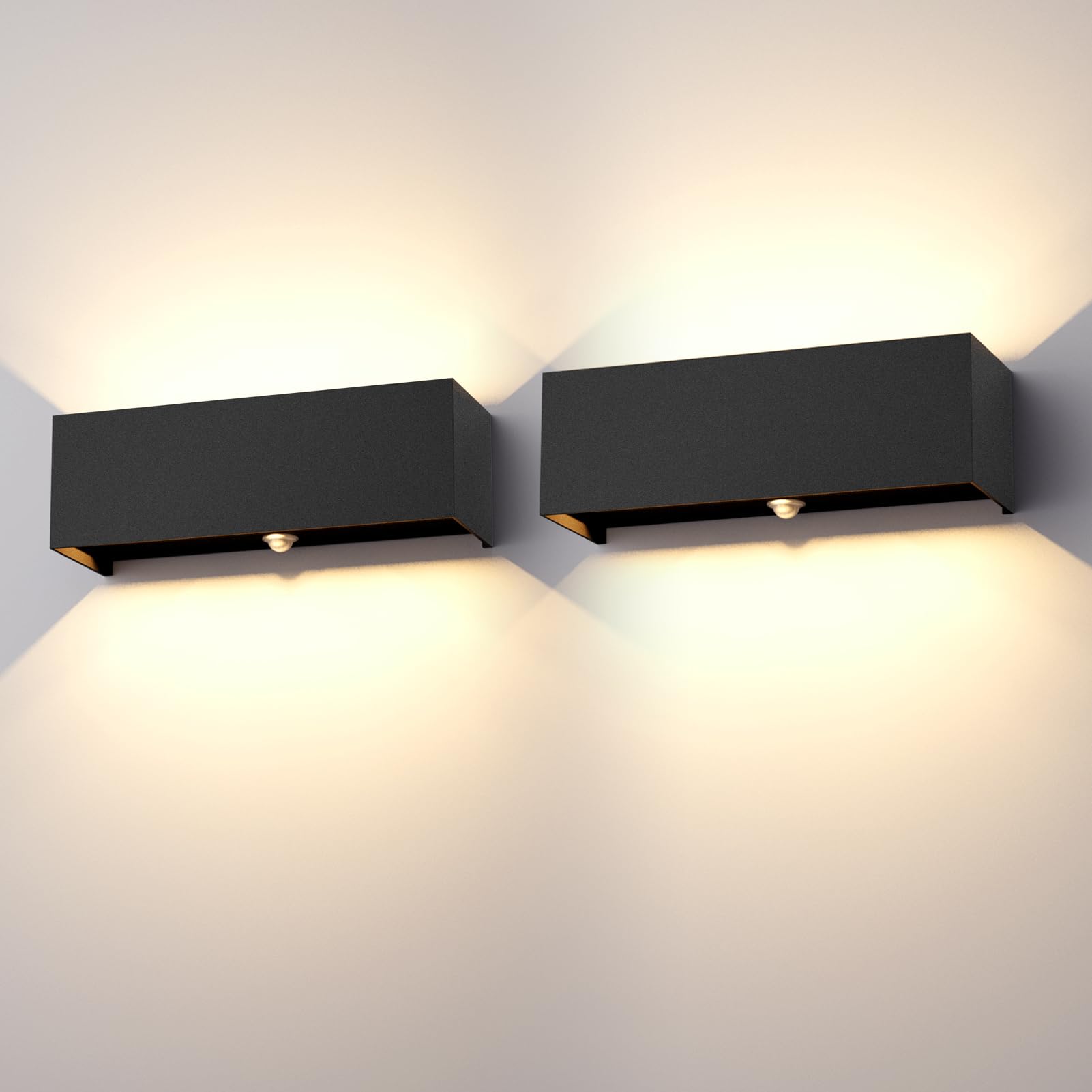 Klighten Applique da Parete 30W con Sensore di Movimento (2 pz)