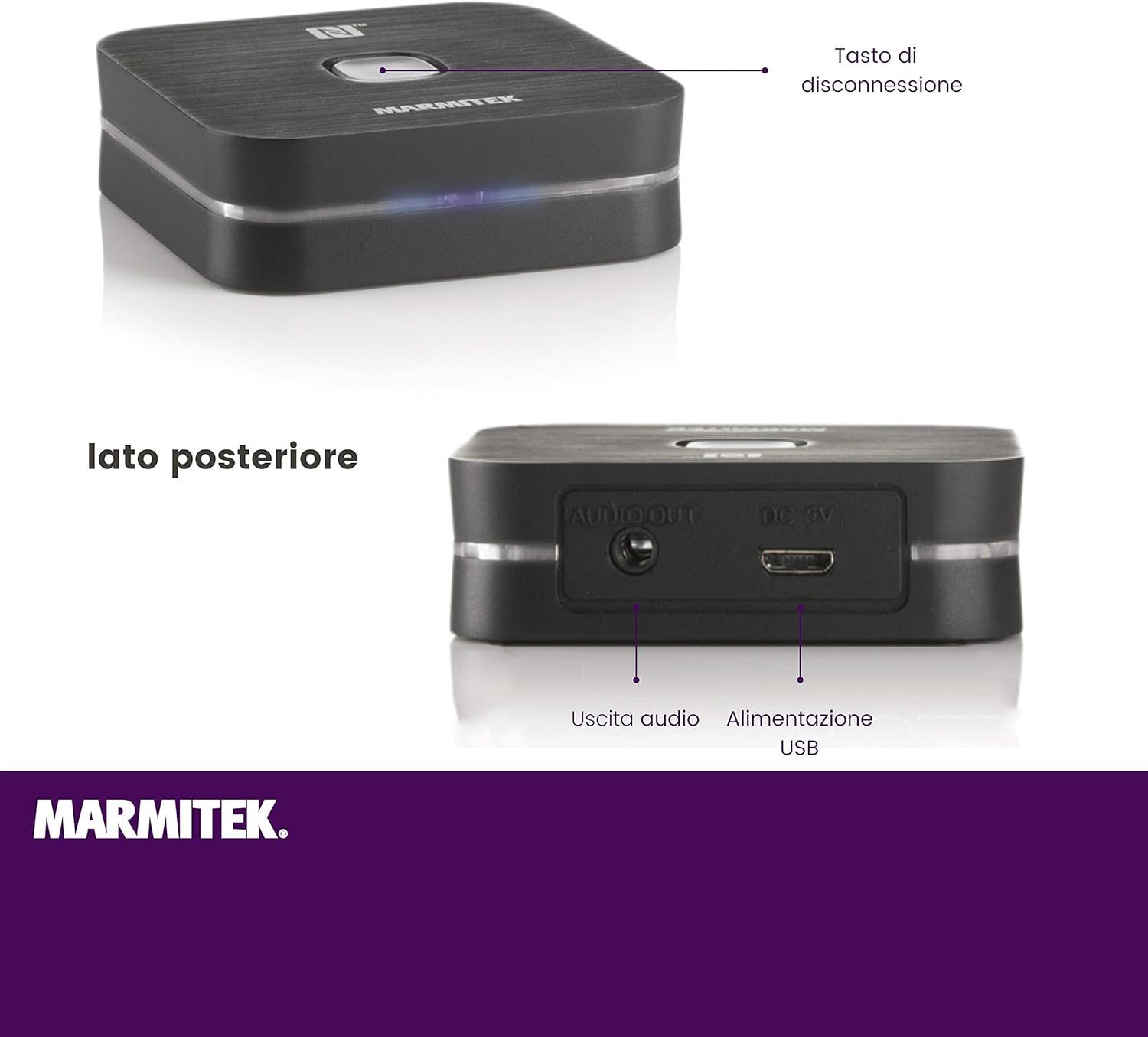 Marmitek BoomBoom 80 - Ricevitore Audio Bluetooth - immagine 5