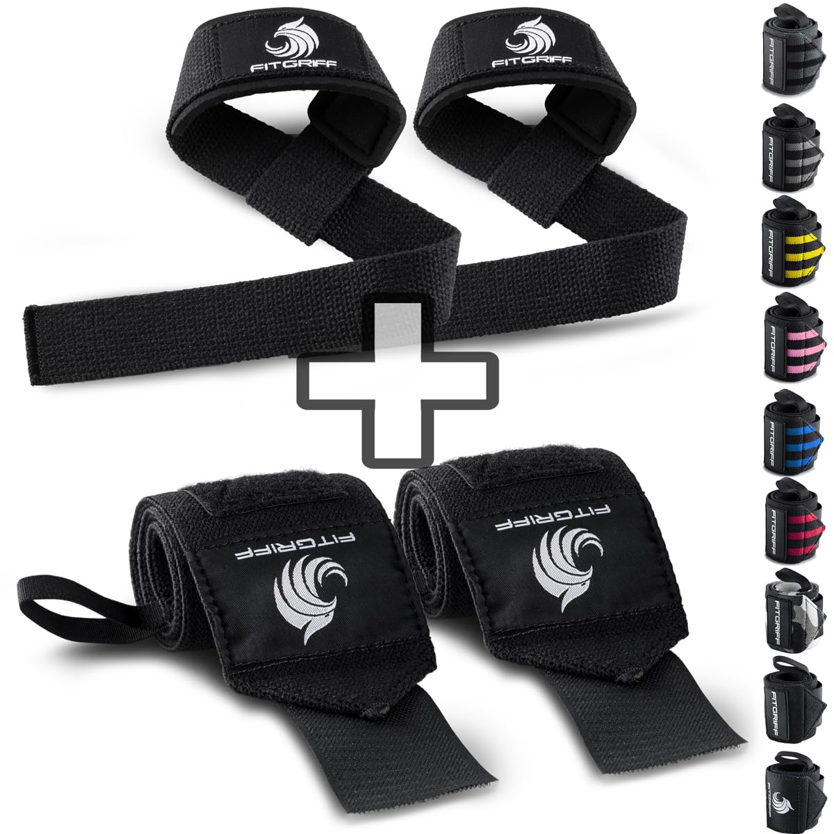 Fitgriff® Straps + Polsini per Palestra (1 Set)