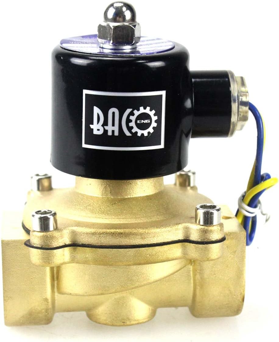 Bacoeng Elettrovalvola Ottone 1" AC 220V NC - immagine 2