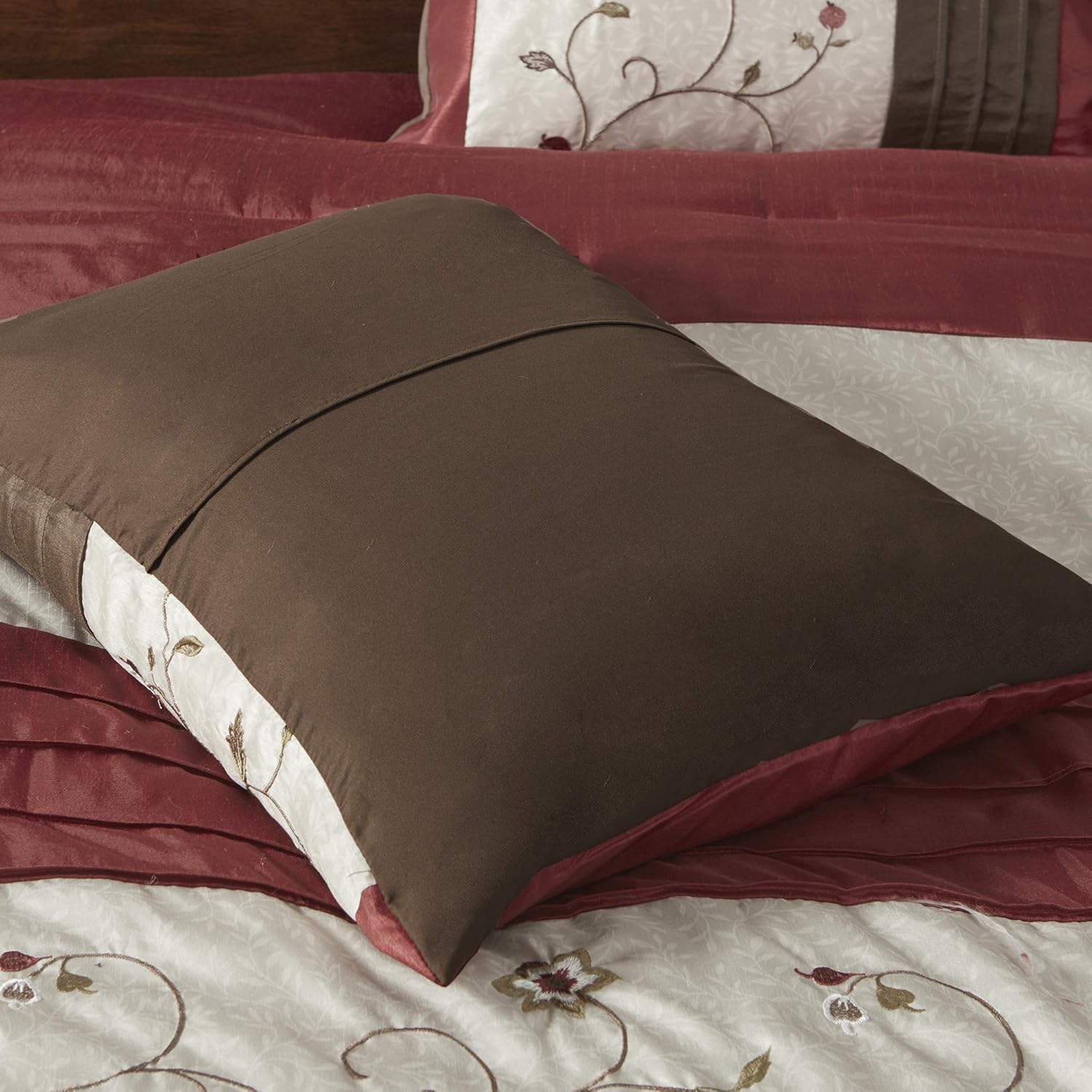 Madison Park Set Biancheria da Letto King Size Rosso - immagine 10