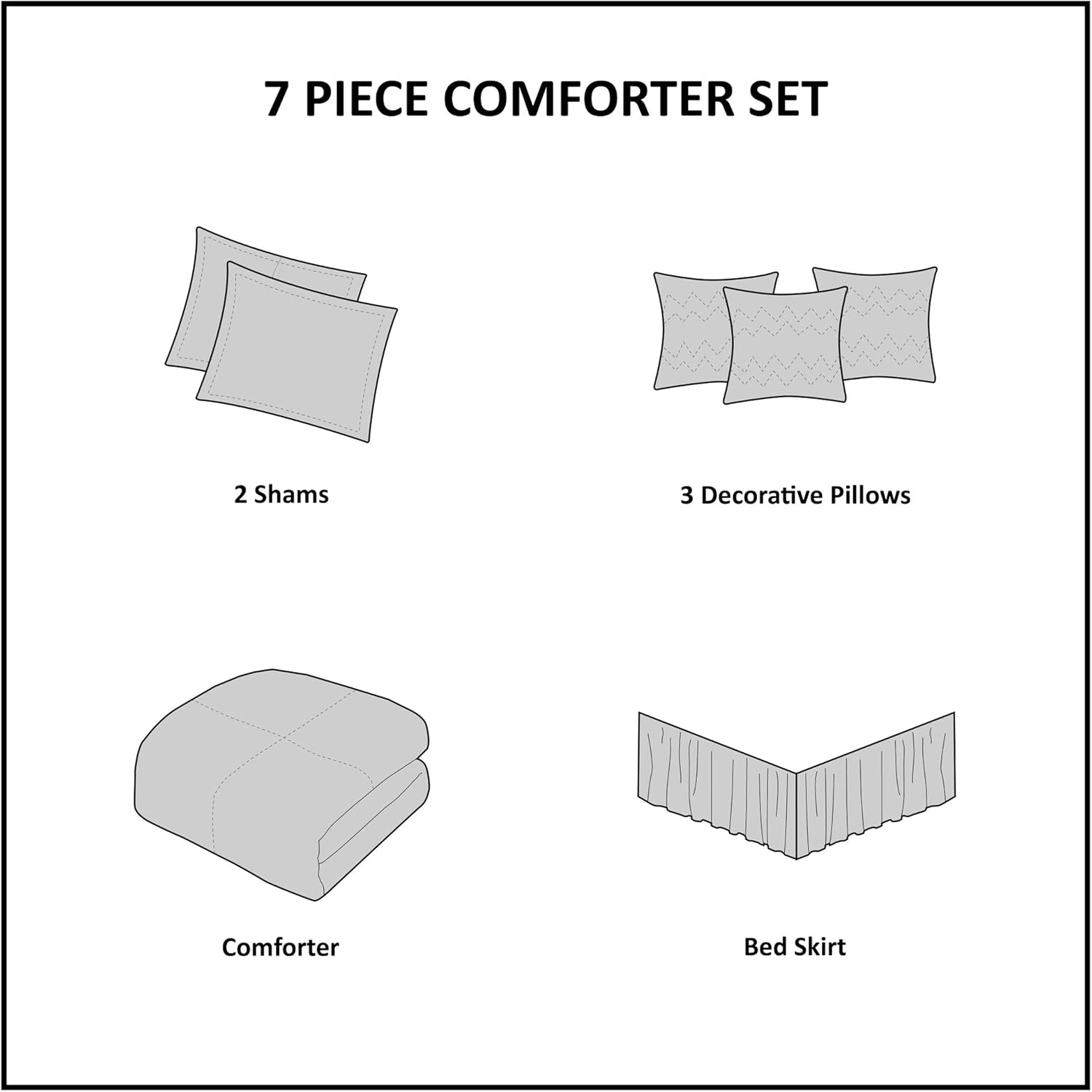 Madison Park Set Biancheria da Letto King Size Rosso - immagine 6