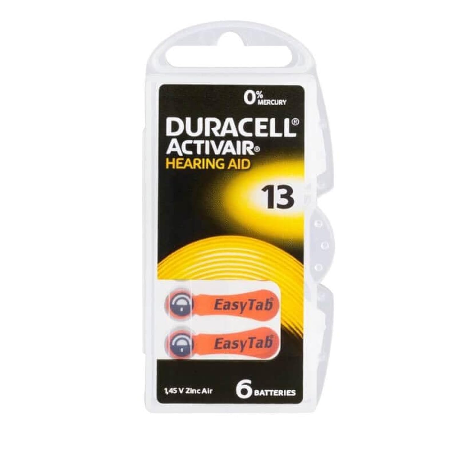 Duracell 13 Hearing Aid Easy Tab - Batterie (60 pz)