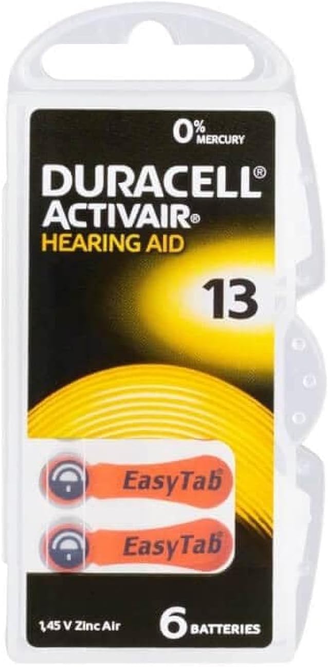 Duracell 13 Hearing Aid Easy Tab - Batterie (60 pz) - immagine 1