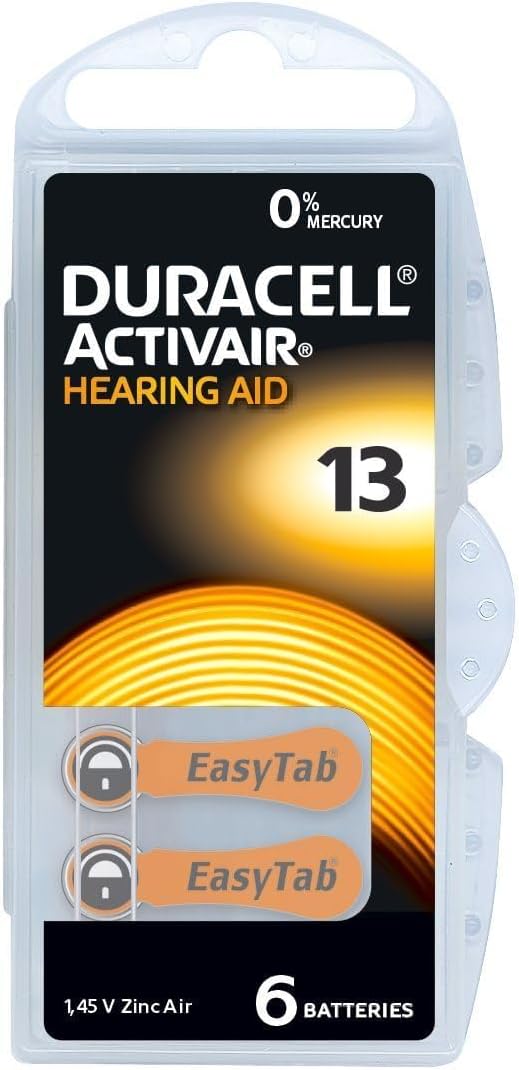 Duracell 13 Hearing Aid Easy Tab - Batterie (60 pz) - immagine 2