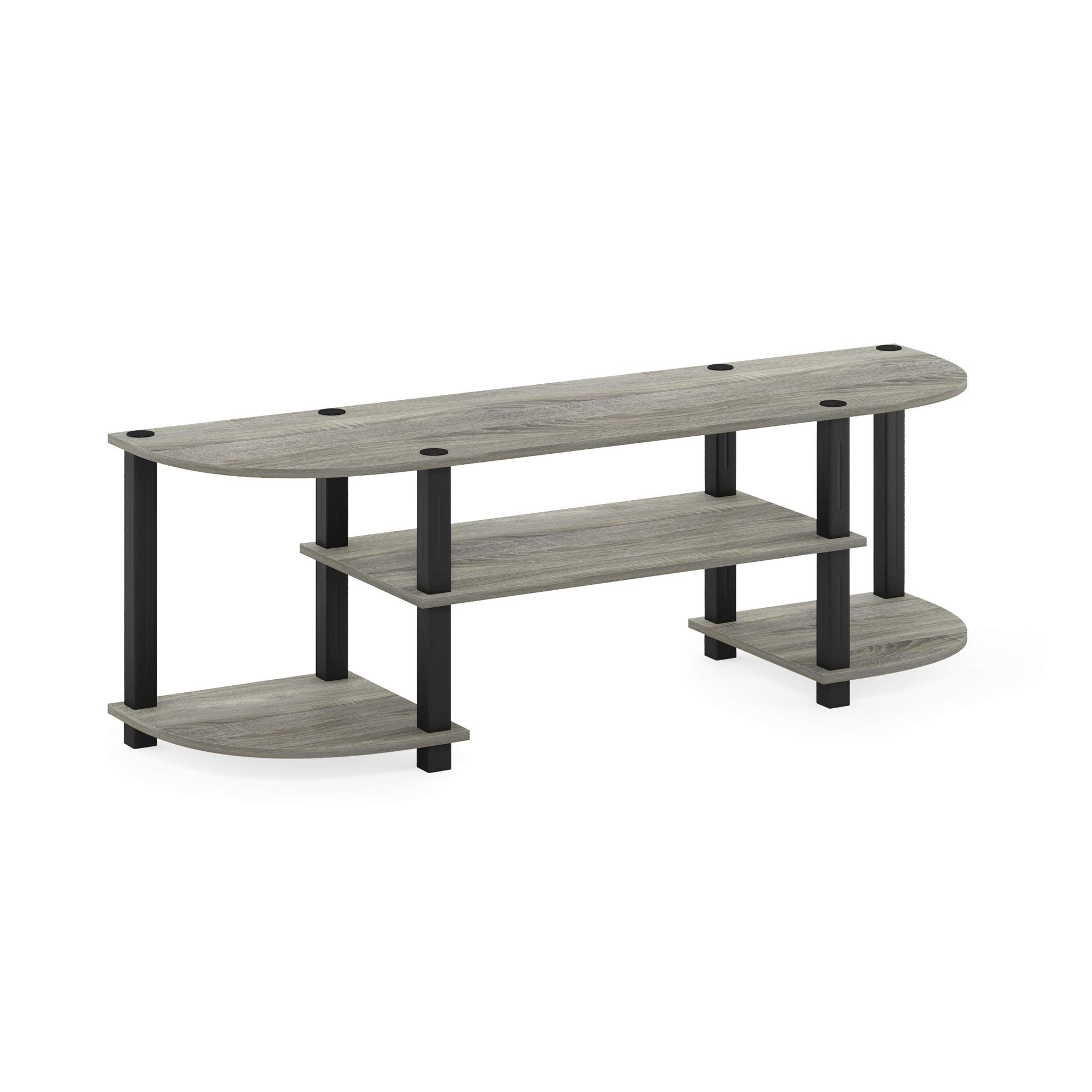 Furinno Turn-S-Tube Mobile Porta TV, Grigio