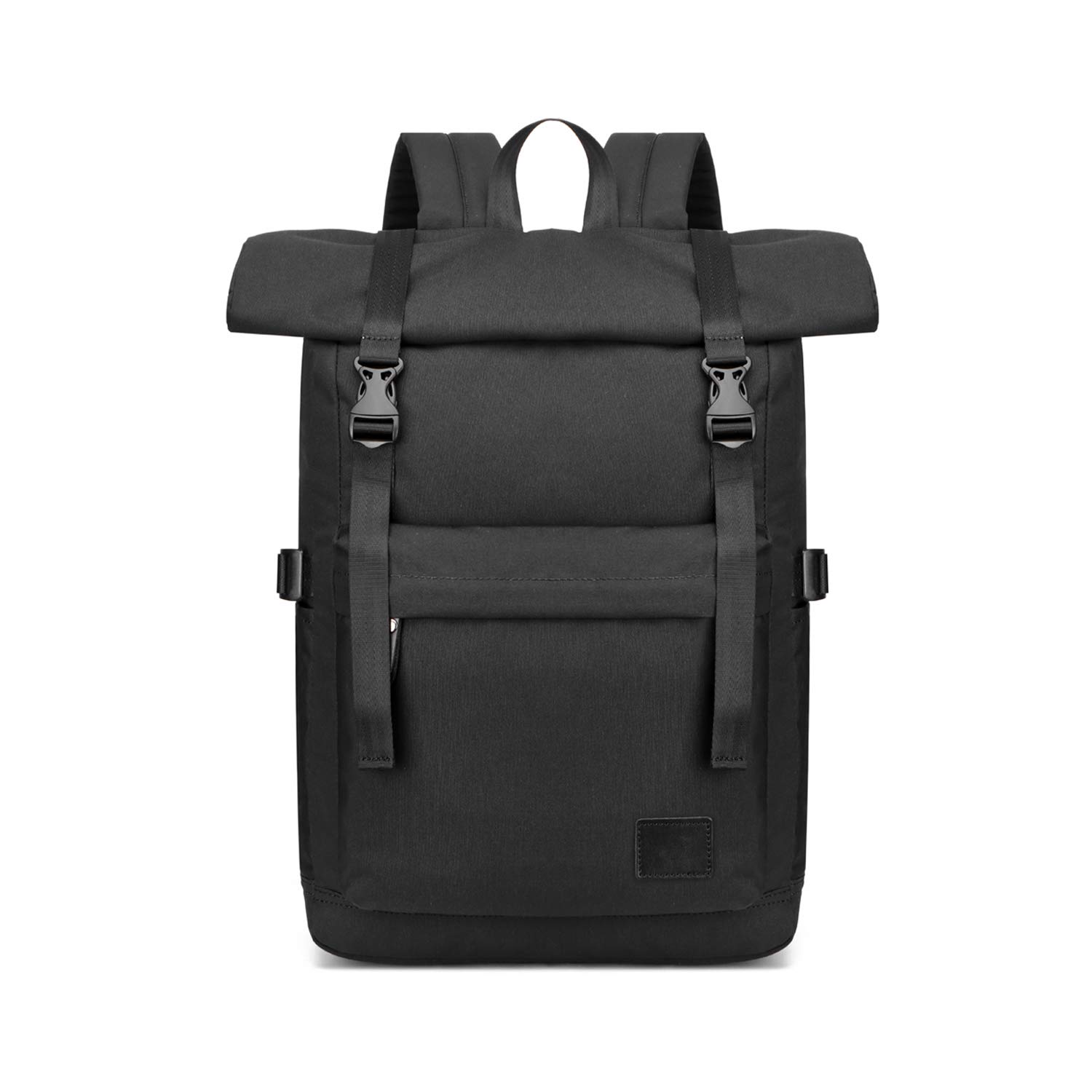 FANDARE Antifurto Zaino Zainetto Scuola Roll Top backpack Espandibile Zaino per 15.6 pollice PC Portatile Cartella Uomo Donna Borsa Universitaria Daypacks per Business Viaggio Lavoro Scuola Nero