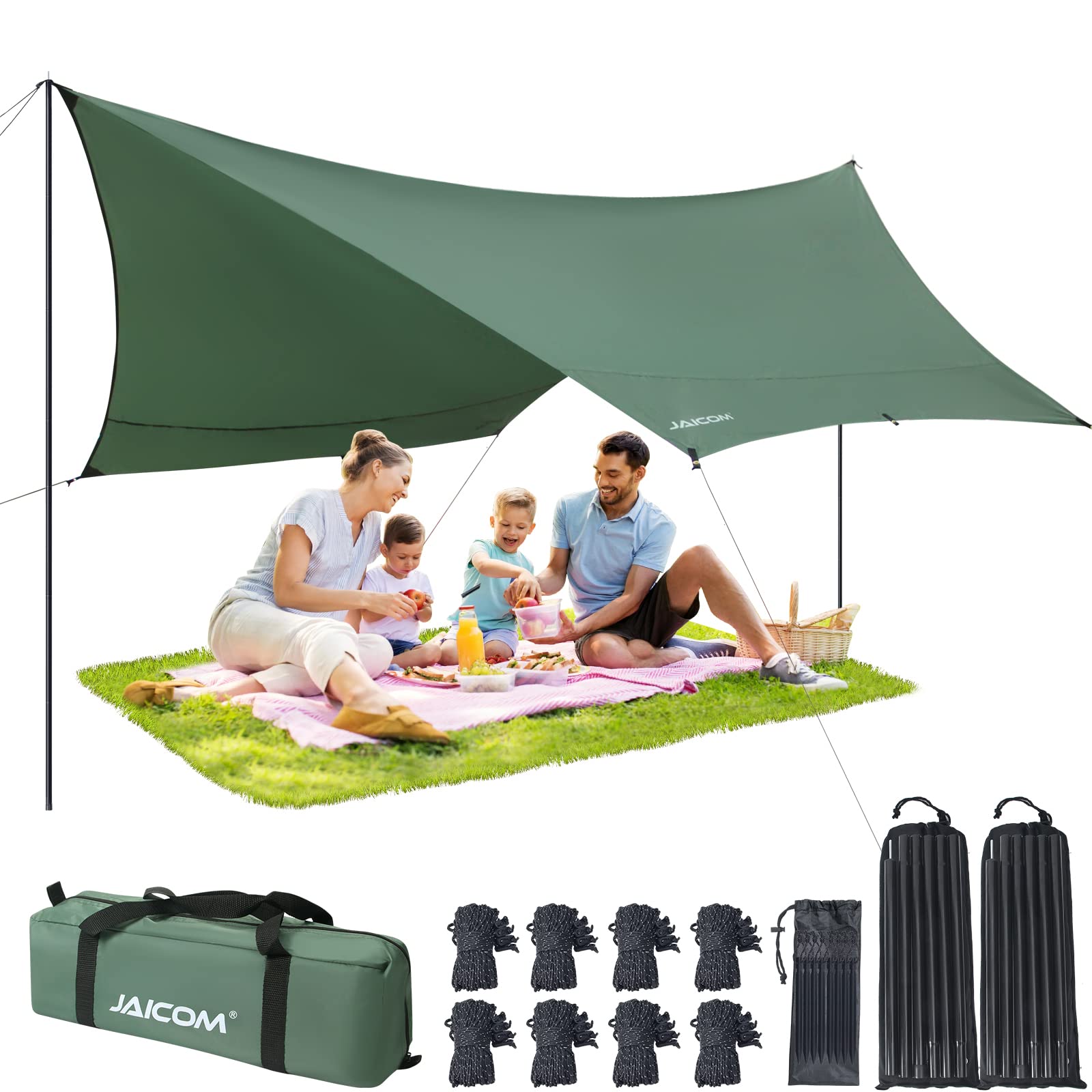 Jaicom Tenda Parasole Campeggio 3,8 x 4,3 m
