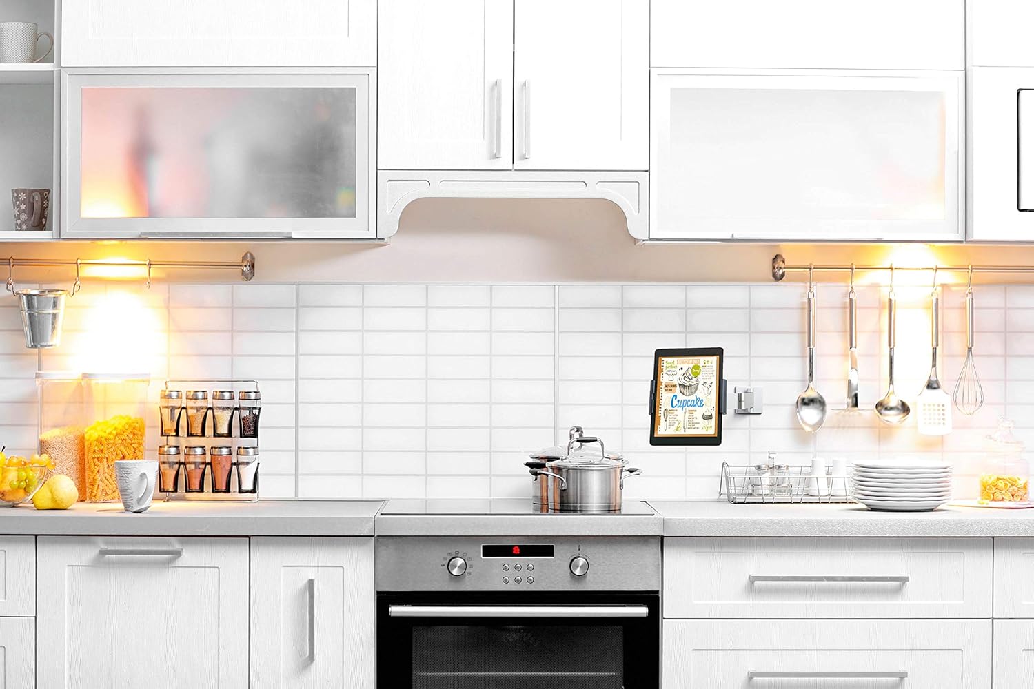 Durable 893423 Tablet Holder Wall Arm, Argento - immagine 5