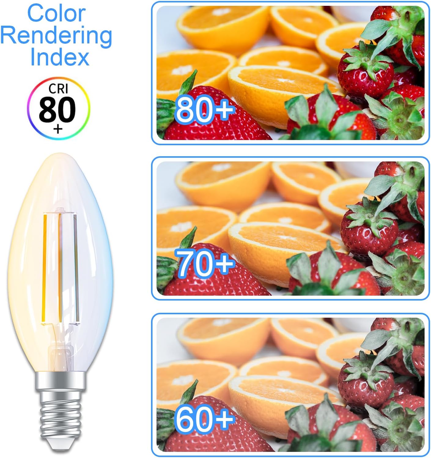 Antela Lampadine Alexa Filamento E14 C35, 4,5W 4 Pezzi - immagine 3