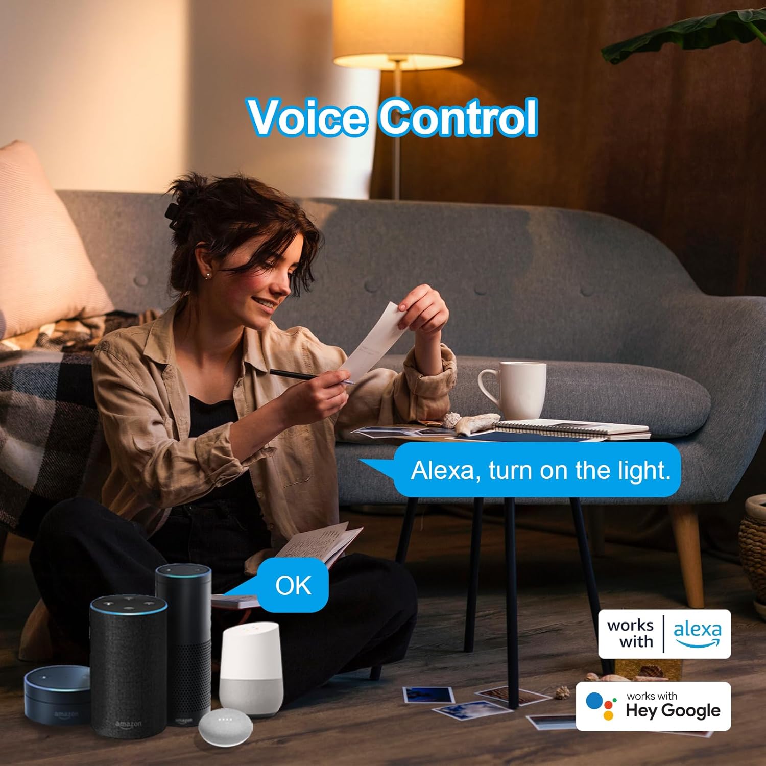 Antela Lampadine Alexa Filamento E14 C35, 4,5W 4 Pezzi - immagine 4