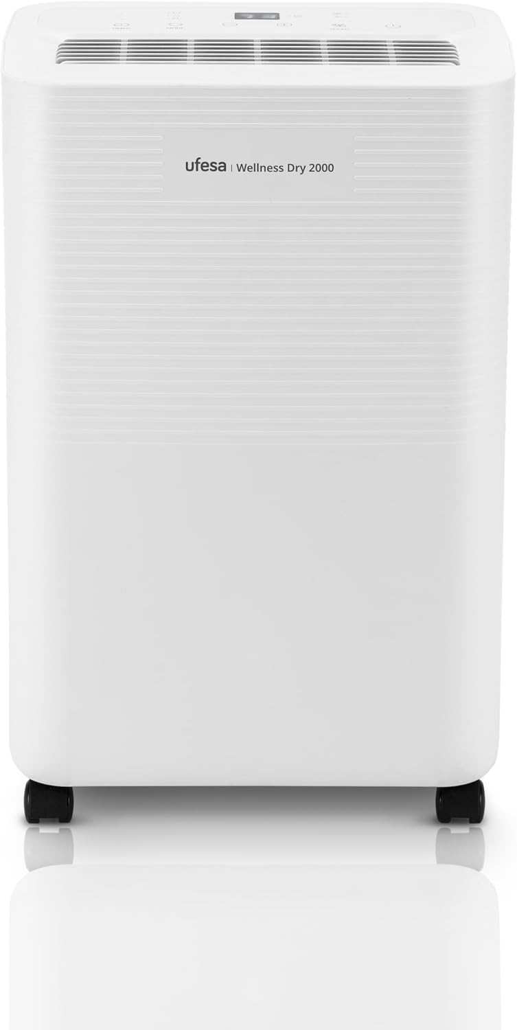 Ufesa Wellness Dry 2000 Deumidificatore, 2 velocità, Bianco - immagine 1