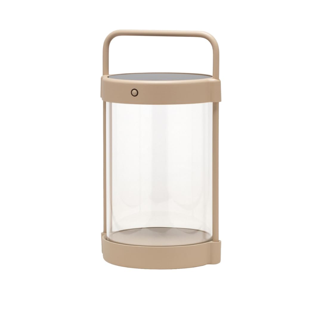 Luuk Studio Lampada da Giardino LED Solare e USB-C, Beige