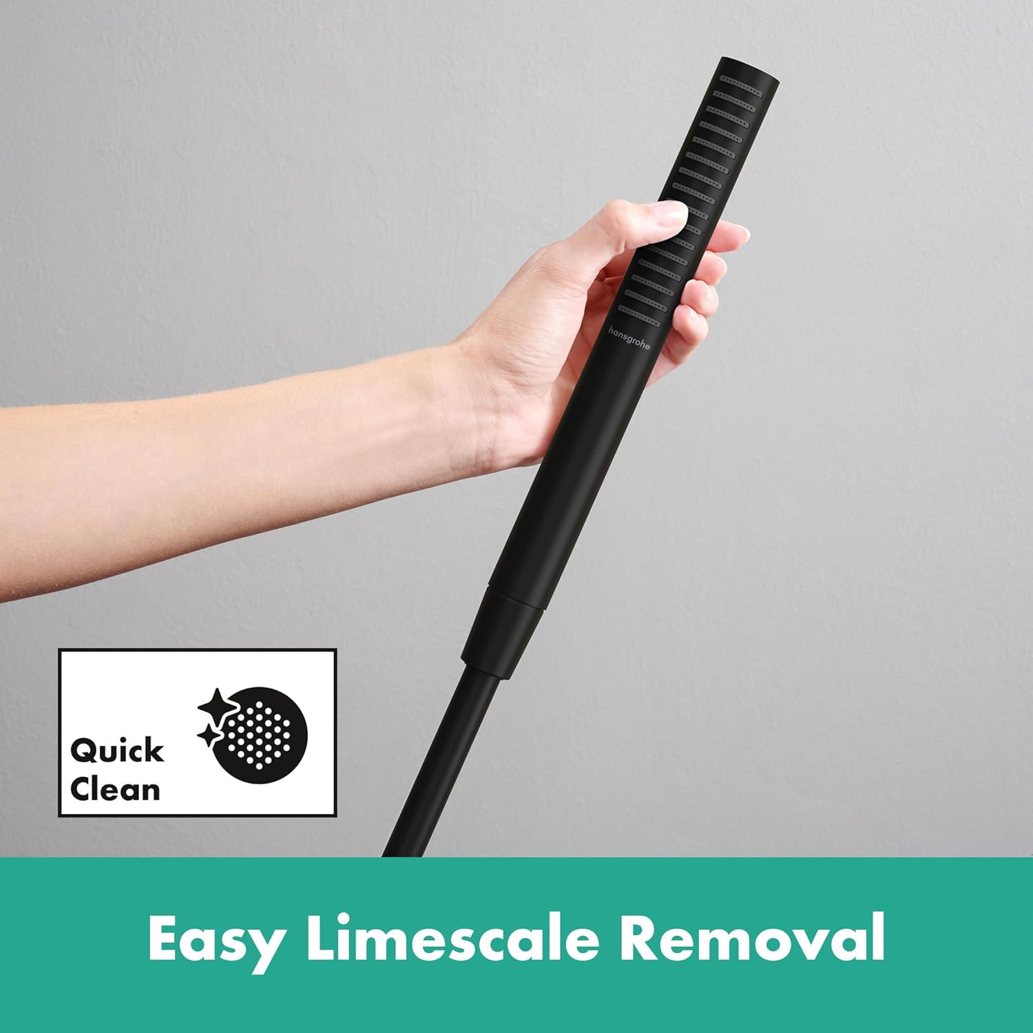 Hansgrohe Pulsify S - Set Doccetta EcoSmart PowderRain, Nero Opaco - immagine 8