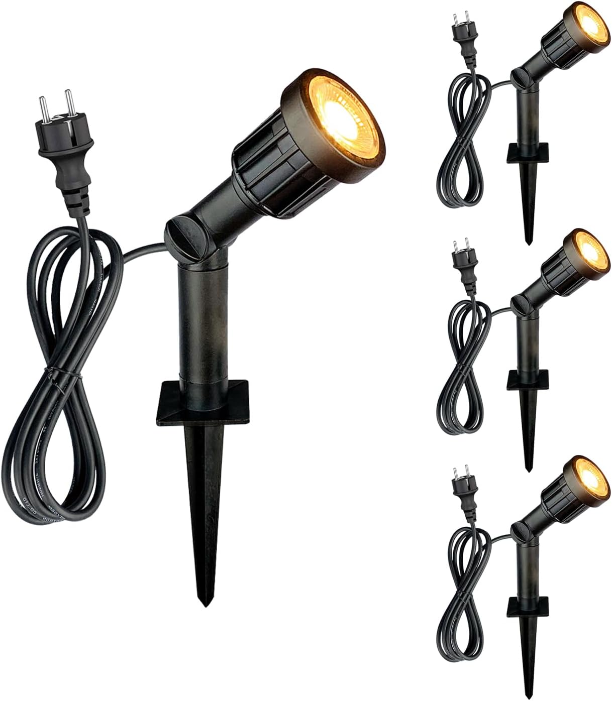 Faretto LED da giardino con picchetto 5W (4 pz) - immagine 1