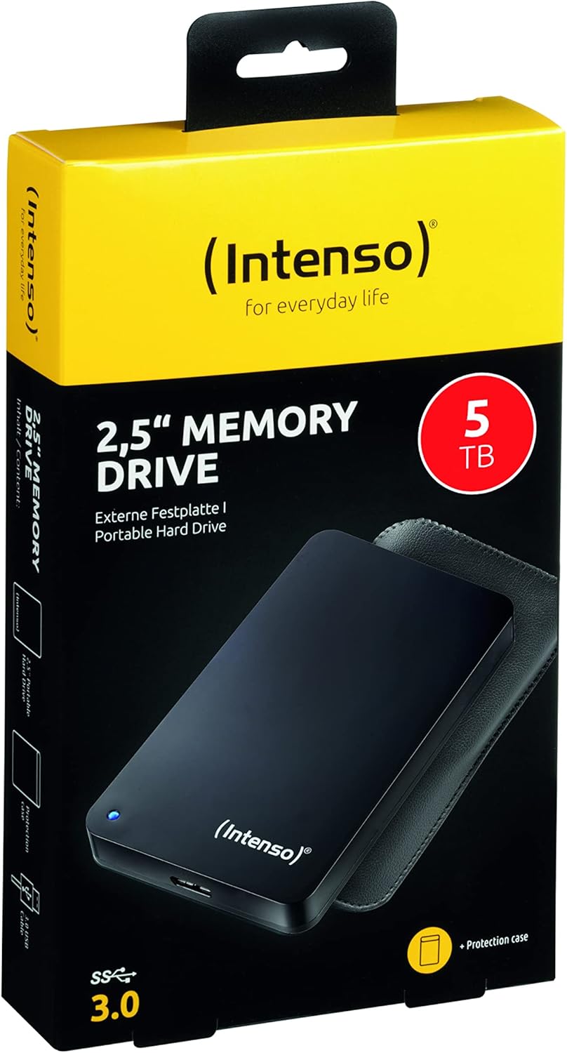 Intenso Memory Drive Hard Drive Esterno 5TB, Nero - immagine 2