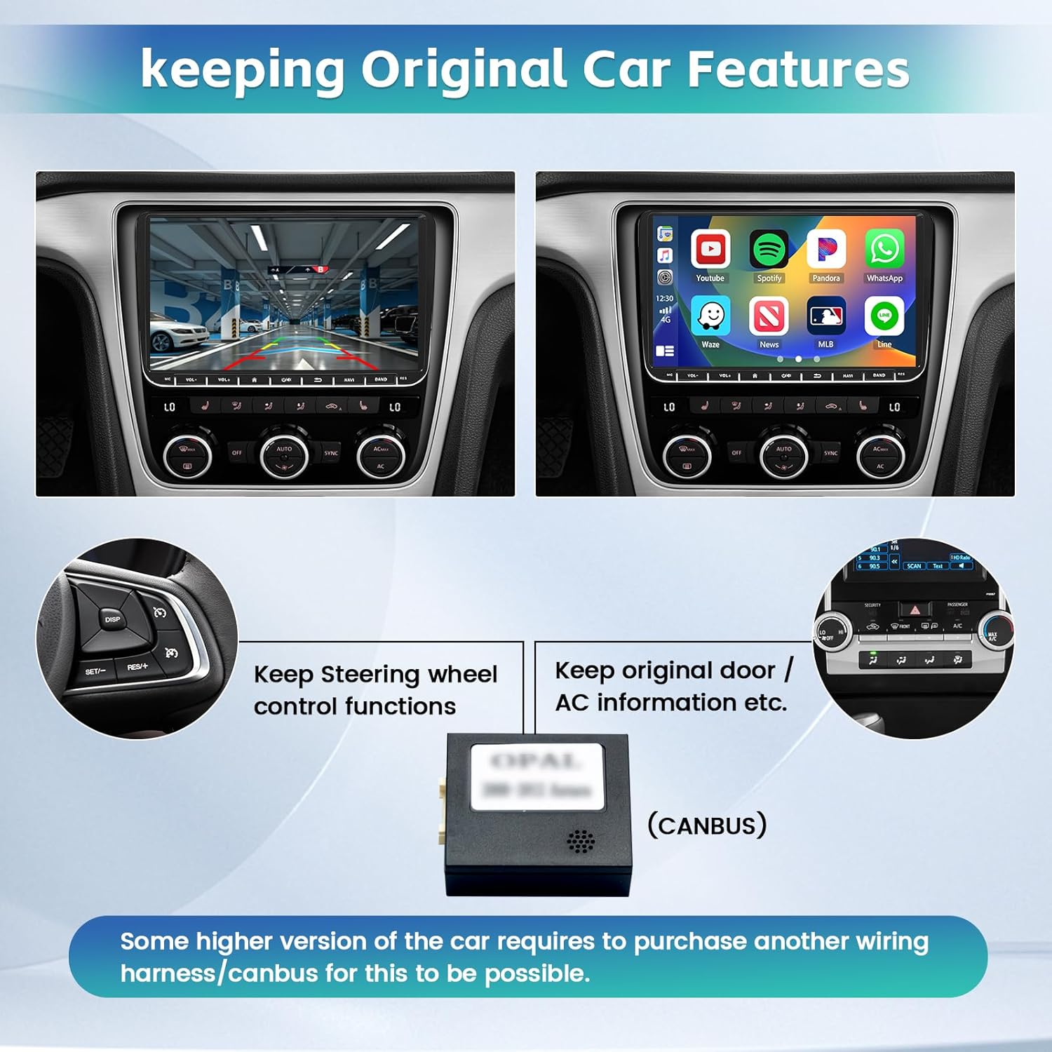 Hikity Android 13 Autoradio 9" per VW Golf, Polo, Passat - immagine 6