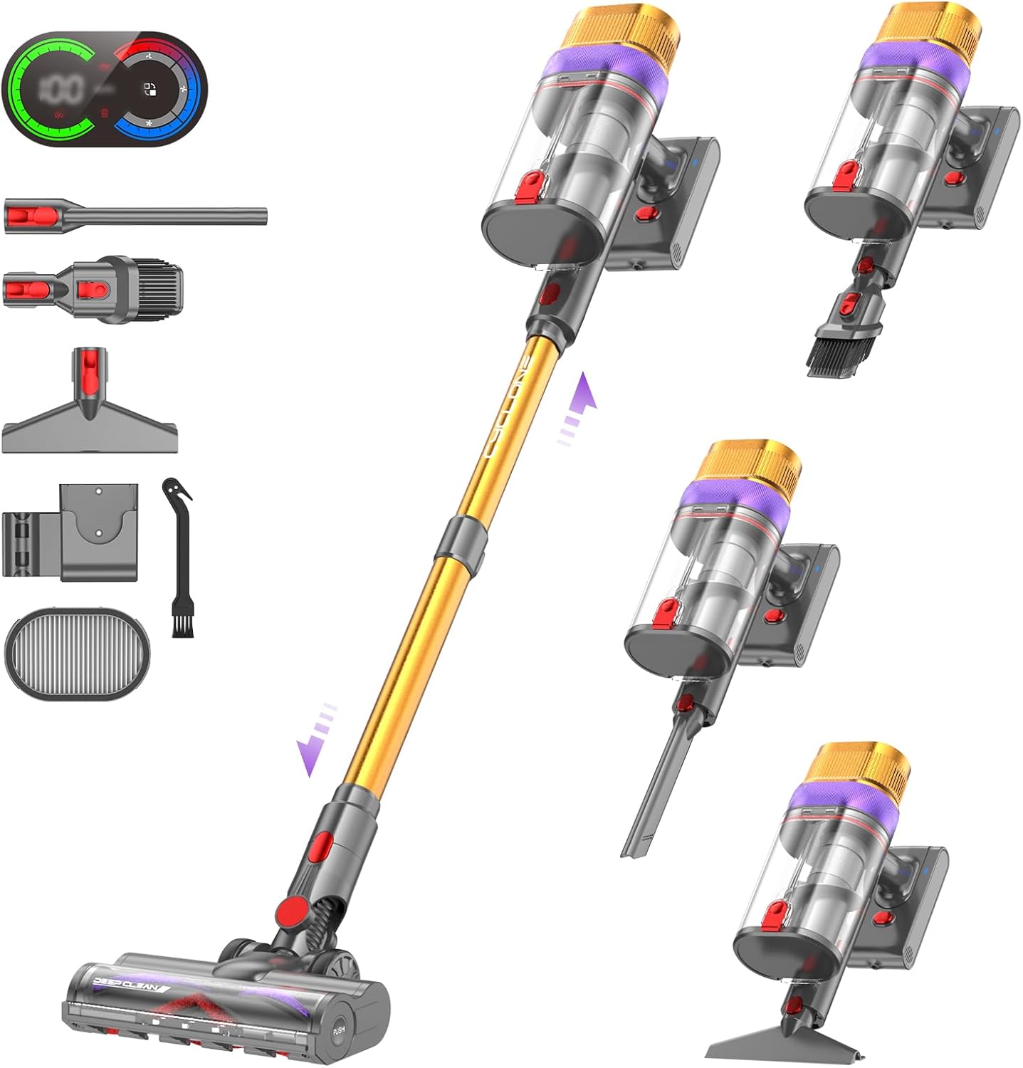 Vistefly V15 Ultra - Aspirapolvere Senza Fili 48KPa 70min