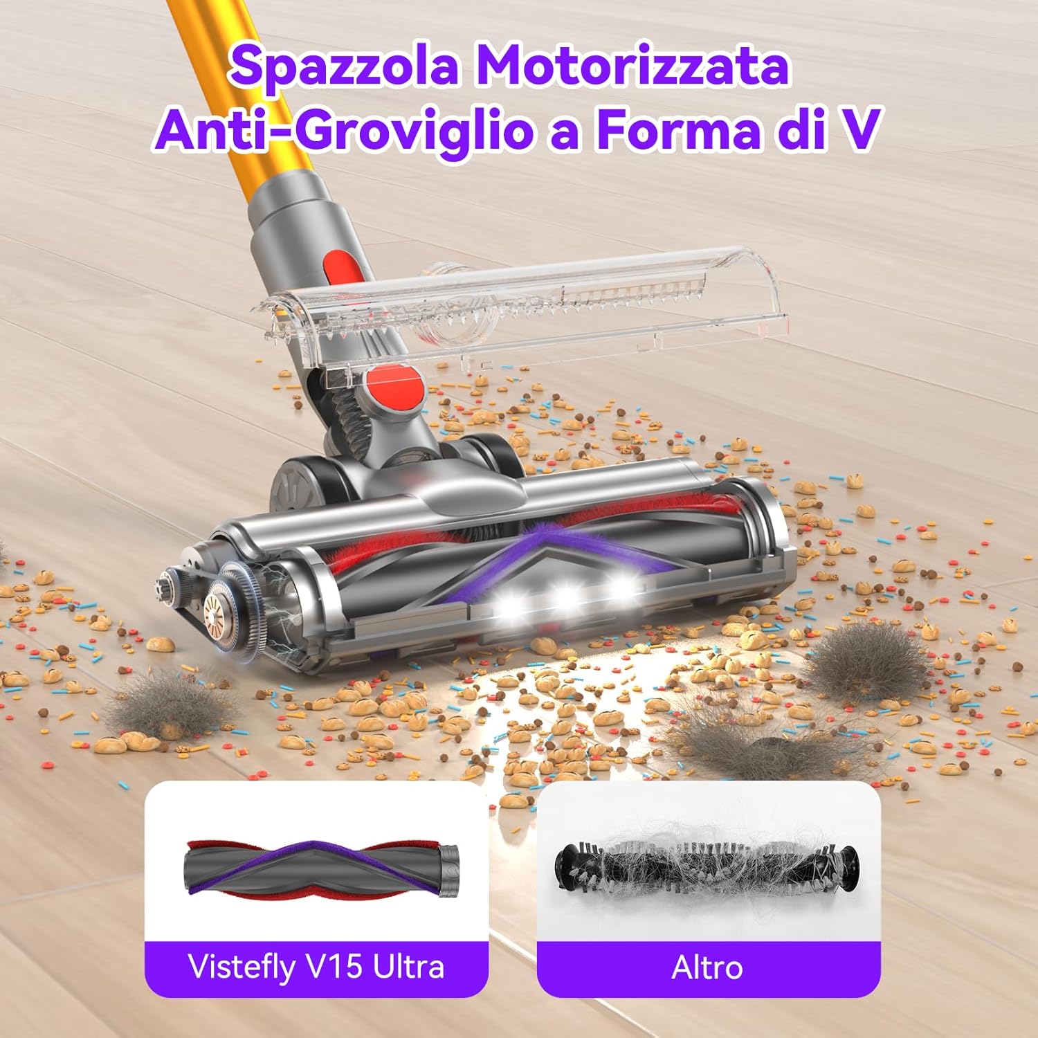 Vistefly V15 Ultra - Aspirapolvere Senza Fili 48KPa 70min - immagine 8