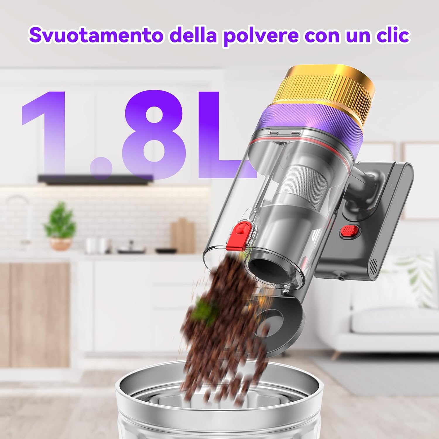 Vistefly V15 Ultra - Aspirapolvere Senza Fili 48KPa 70min - immagine 9