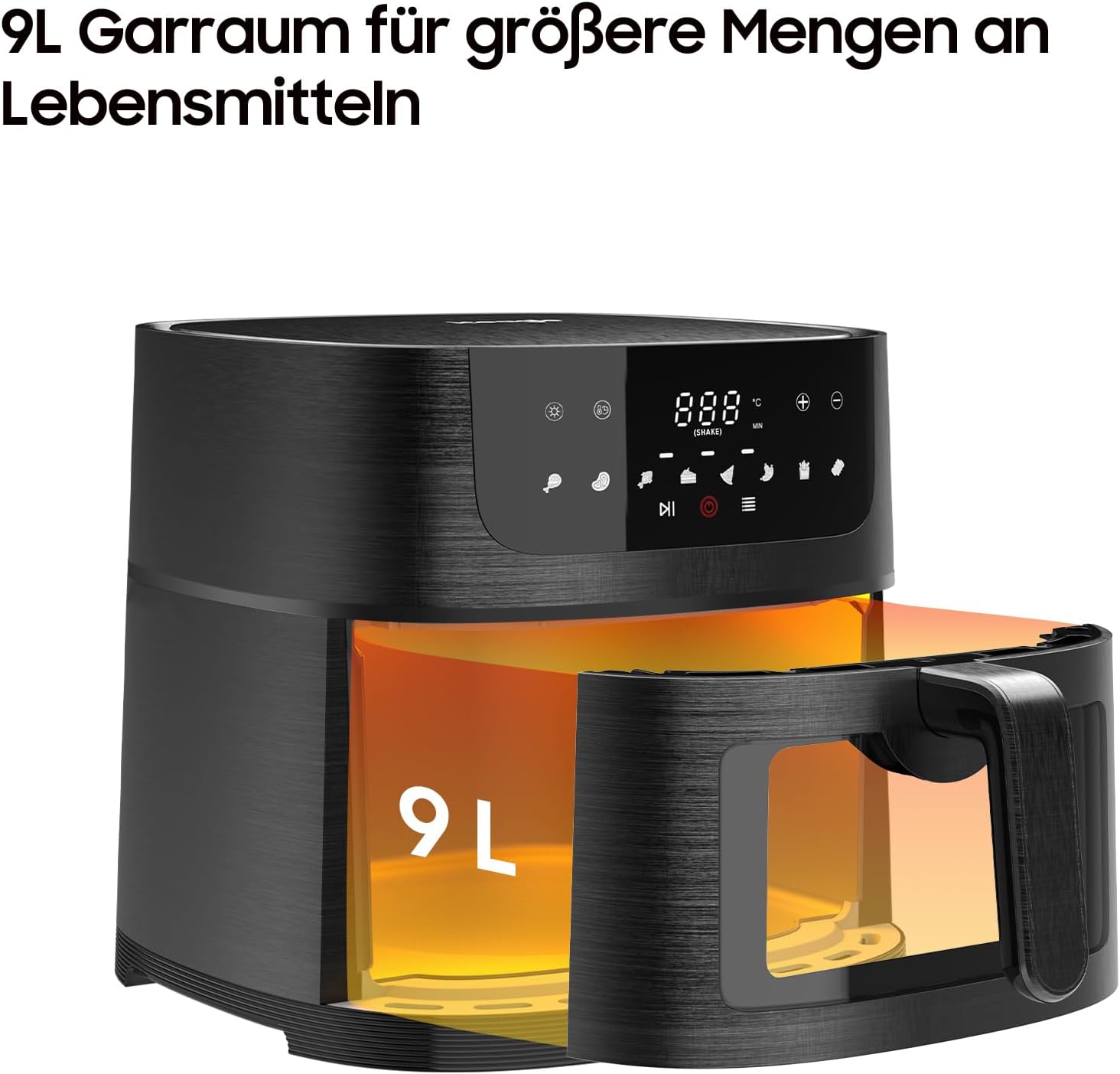 Iceagle Friggitrice ad Aria Calda 9L XXL 1800W - immagine 8