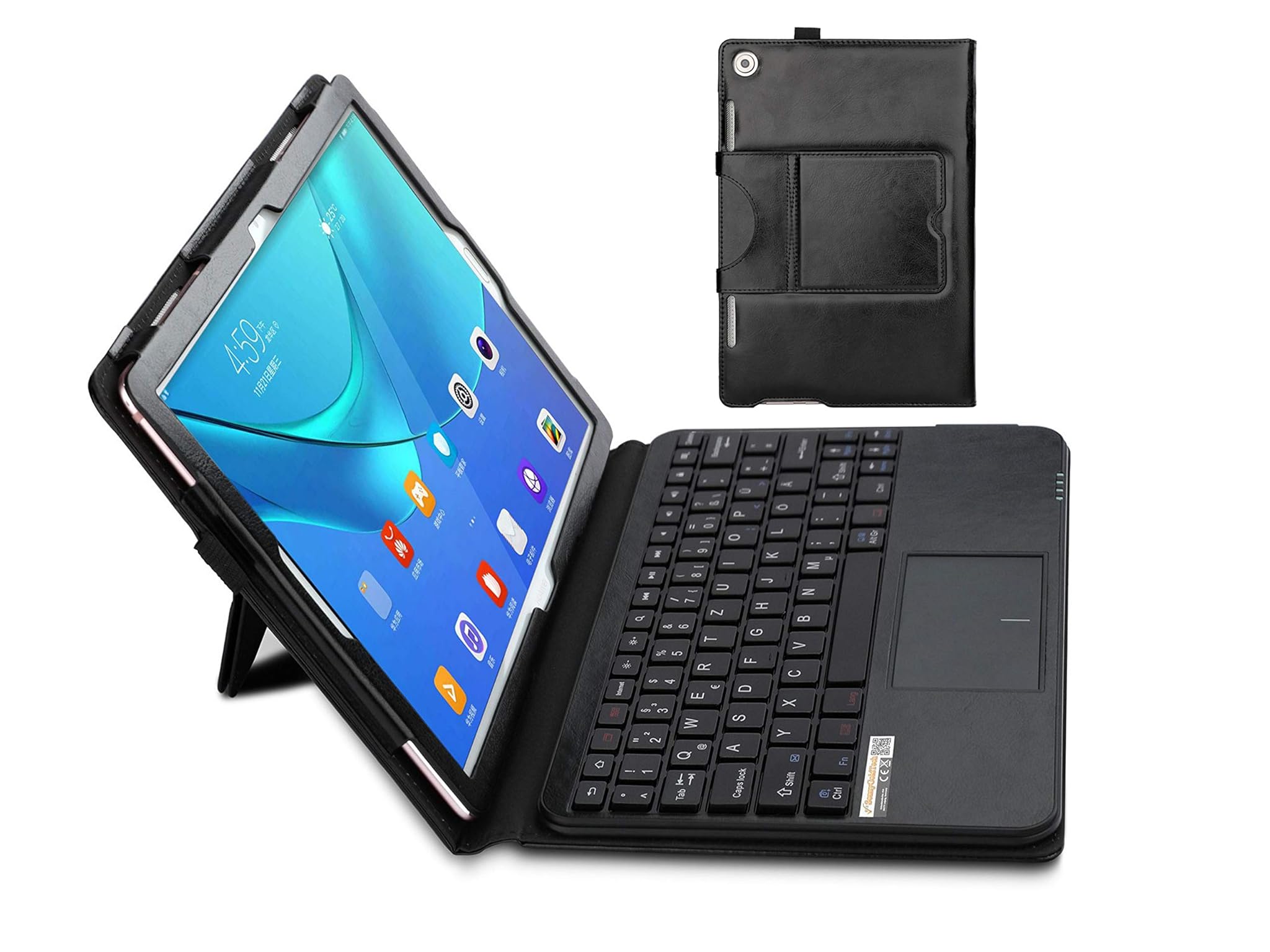 MQ Custodia Tastiera Bluetooth con Touchpad per Huawei MediaPad M5 10.8