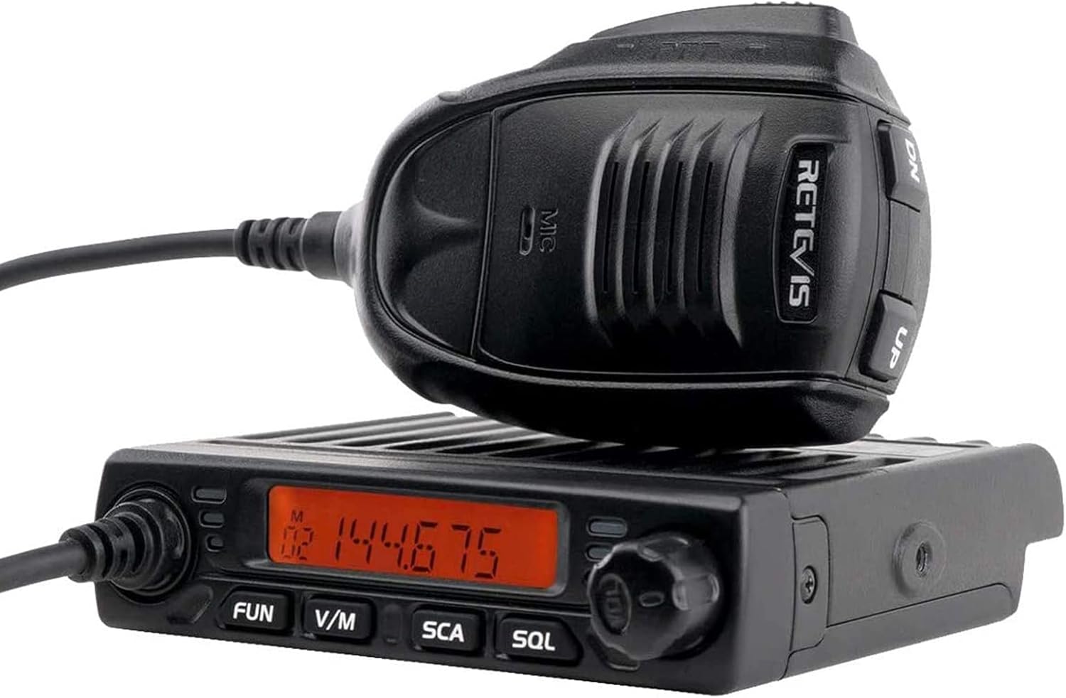 Retevis RT98 Ricetrasmettitore Mobile 199 Canali VHF, Nero - immagine 1