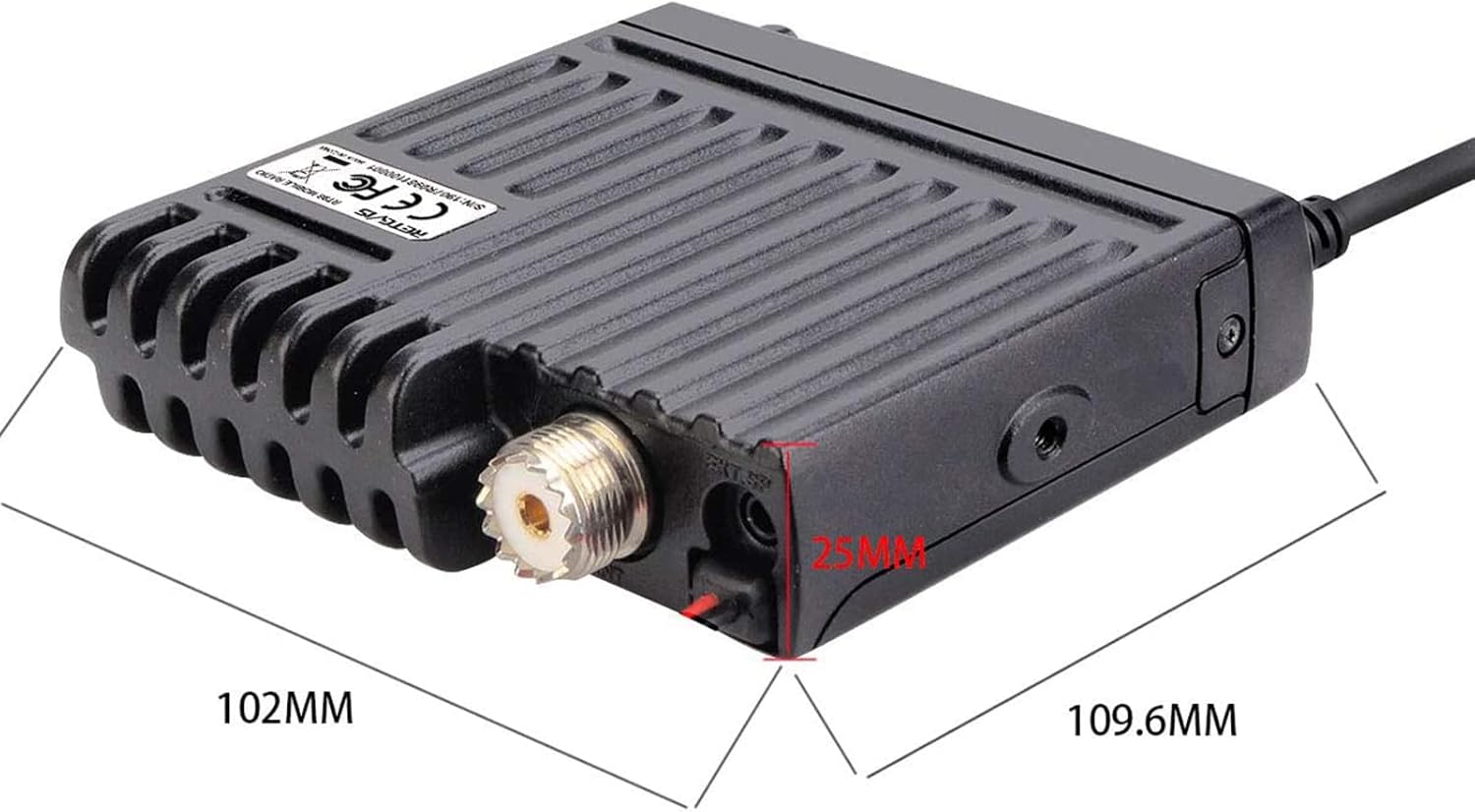 Retevis RT98 Ricetrasmettitore Mobile 199 Canali VHF, Nero - immagine 8