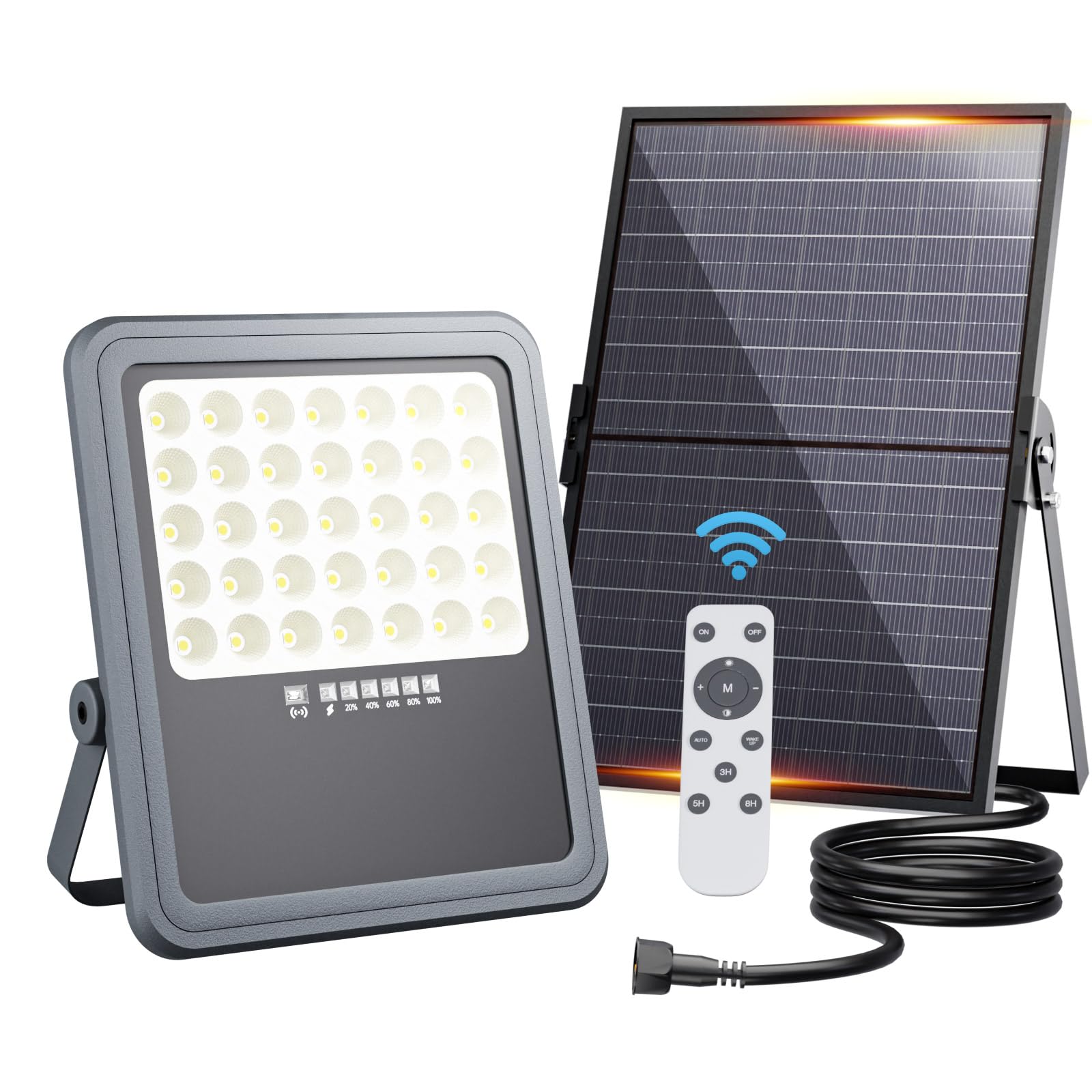 Faretto LED da Esterno Solare 18.000 mAh 6500K