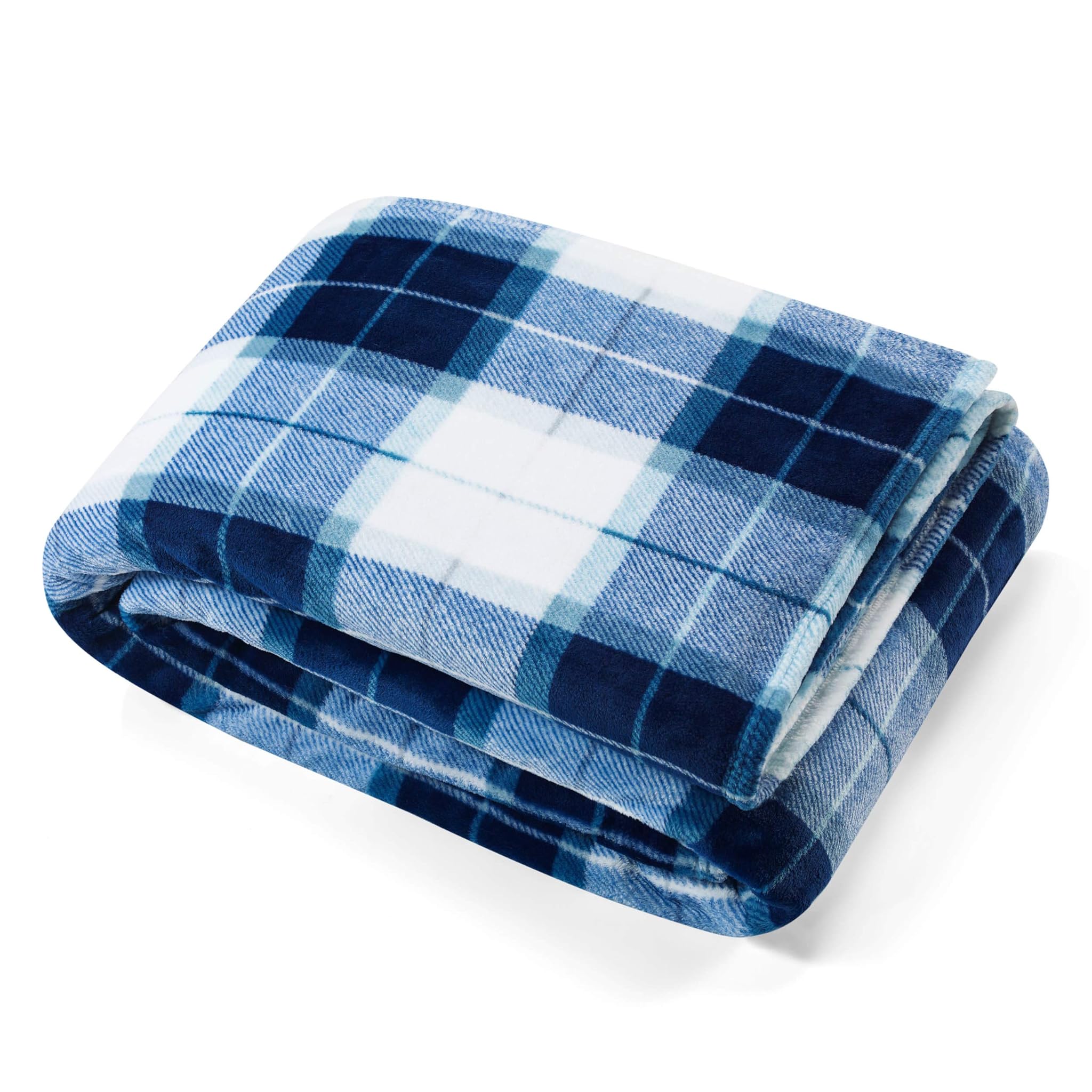 Nautica Coperta in Pile di Peluche King Size, Blu