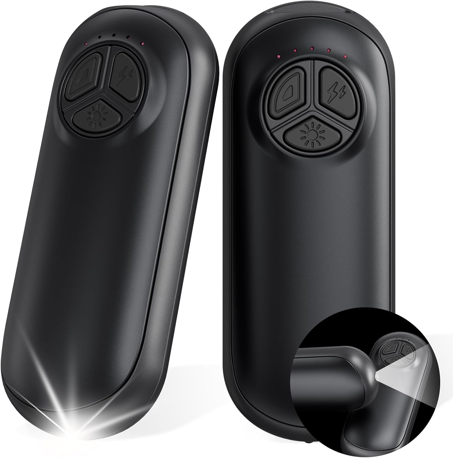 Scaldamani Ricaricabile con Torcia (2 Pack) - immagine 1