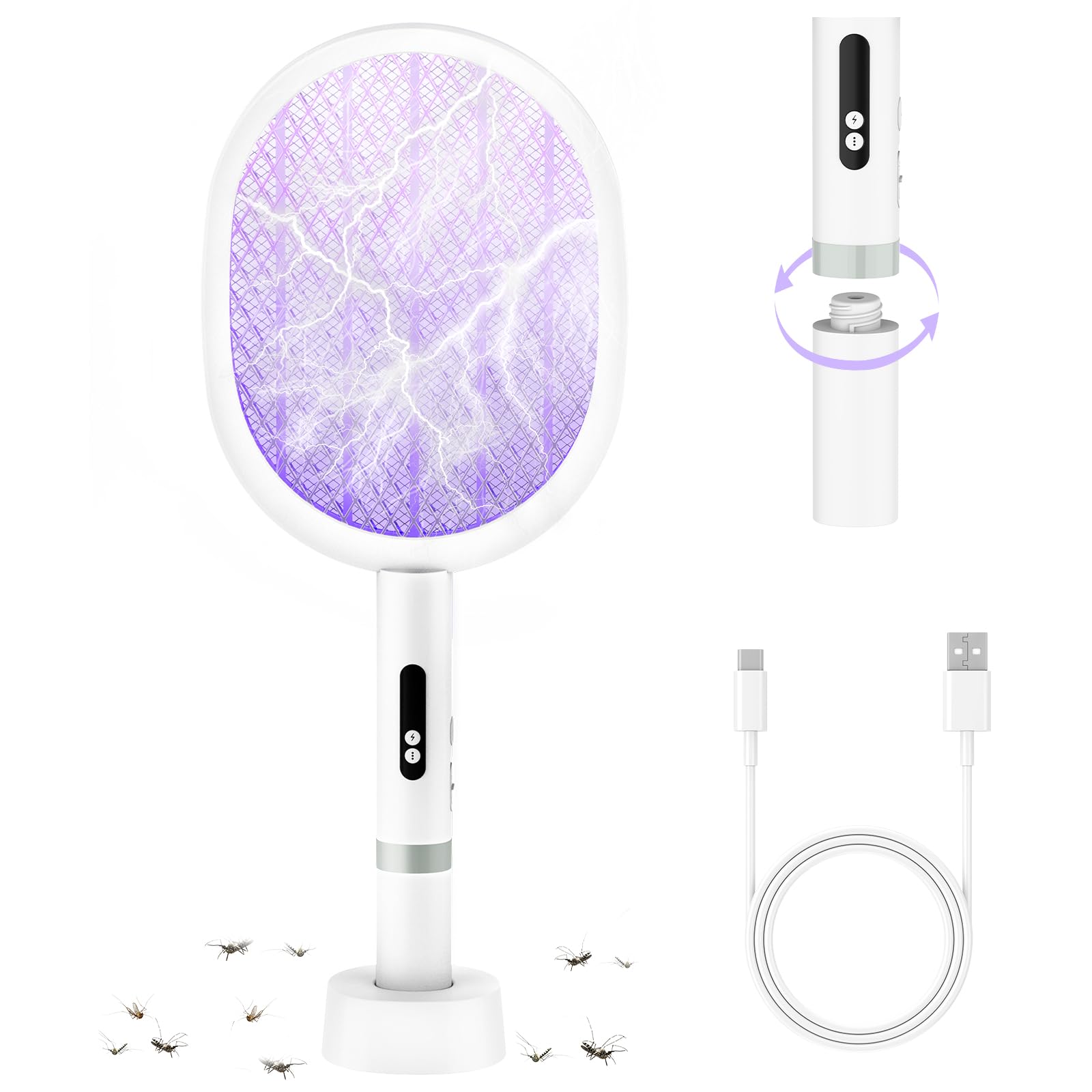 Palone Racchetta Zanzare Elettrica 4000V