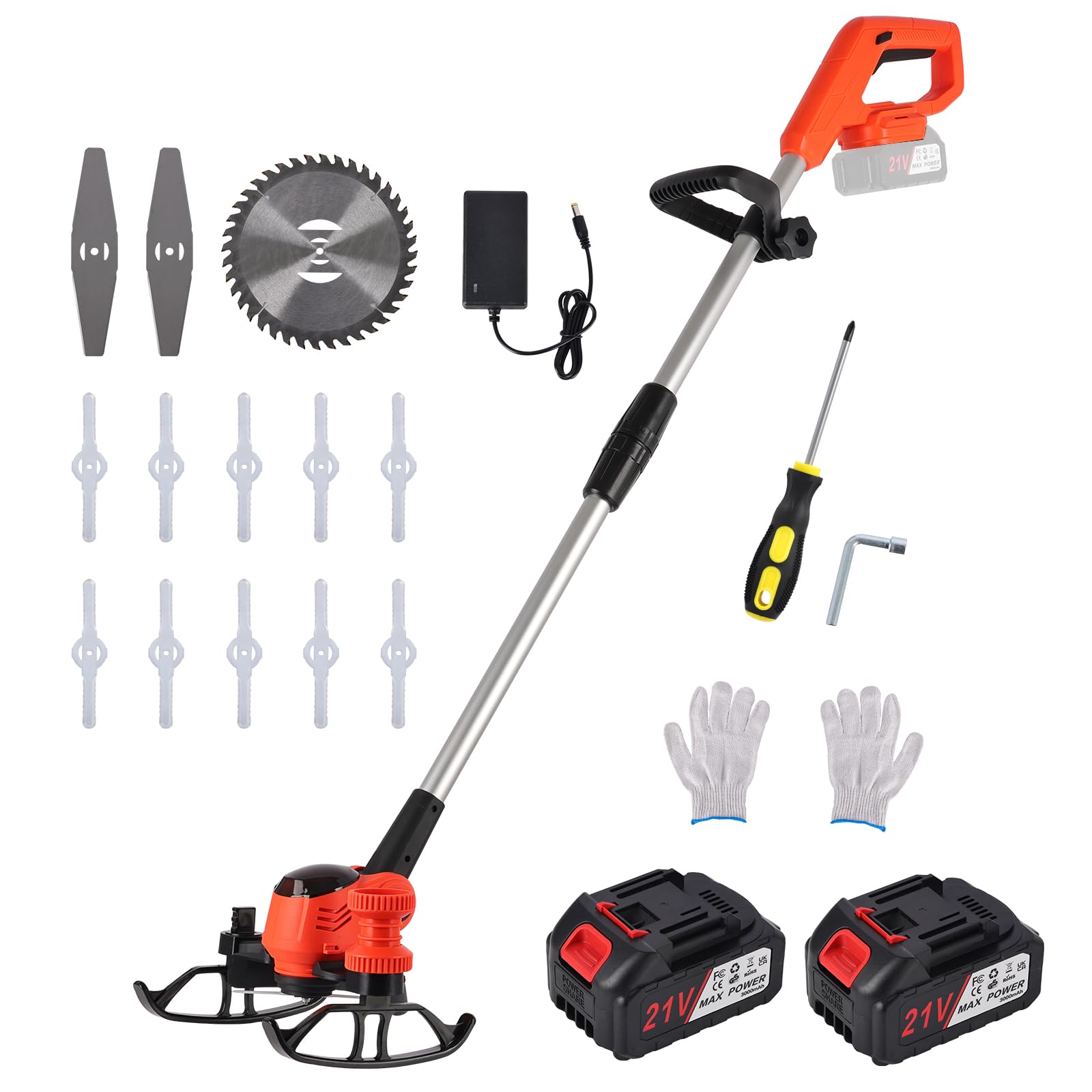 Decespugliatore a Batteria con 2x4.0Ah Batterie