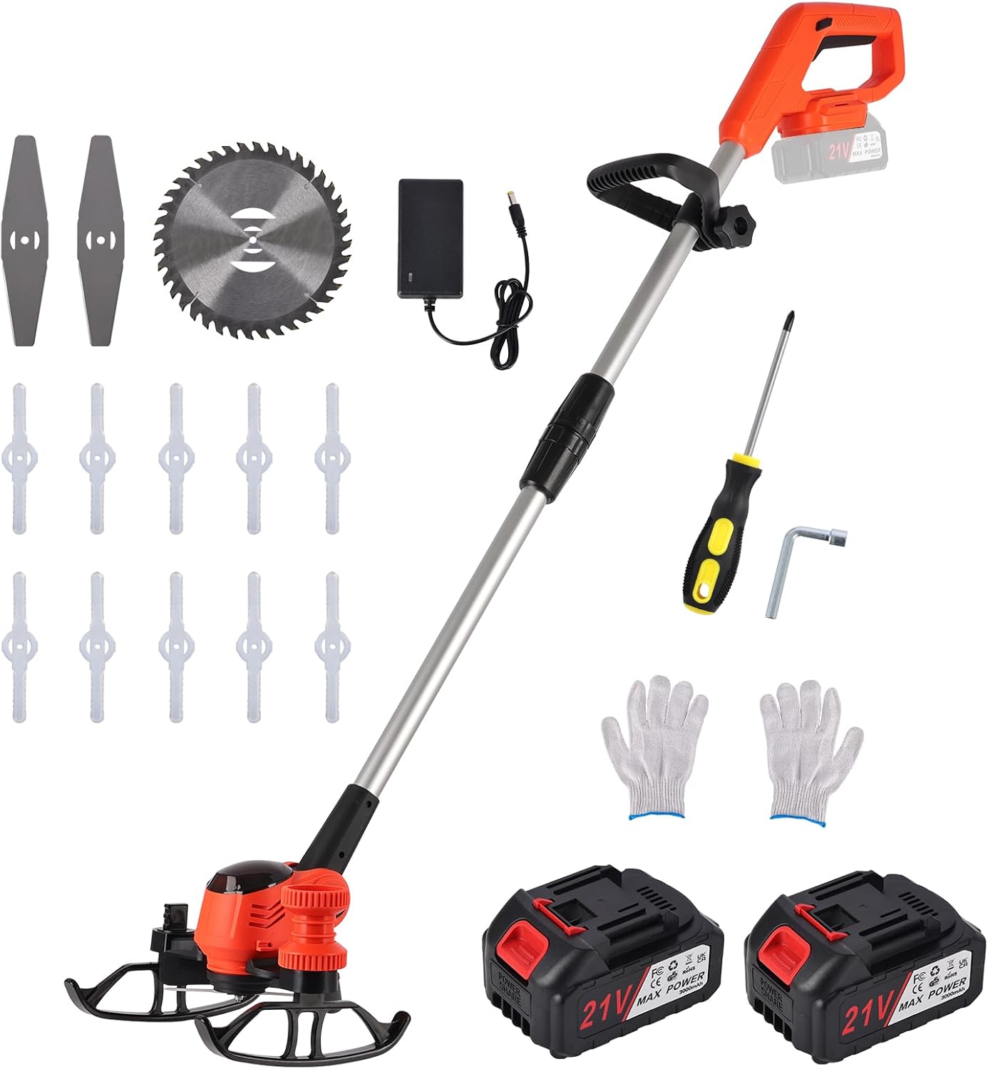 Decespugliatore a Batteria con 2x4.0Ah Batterie - immagine 1