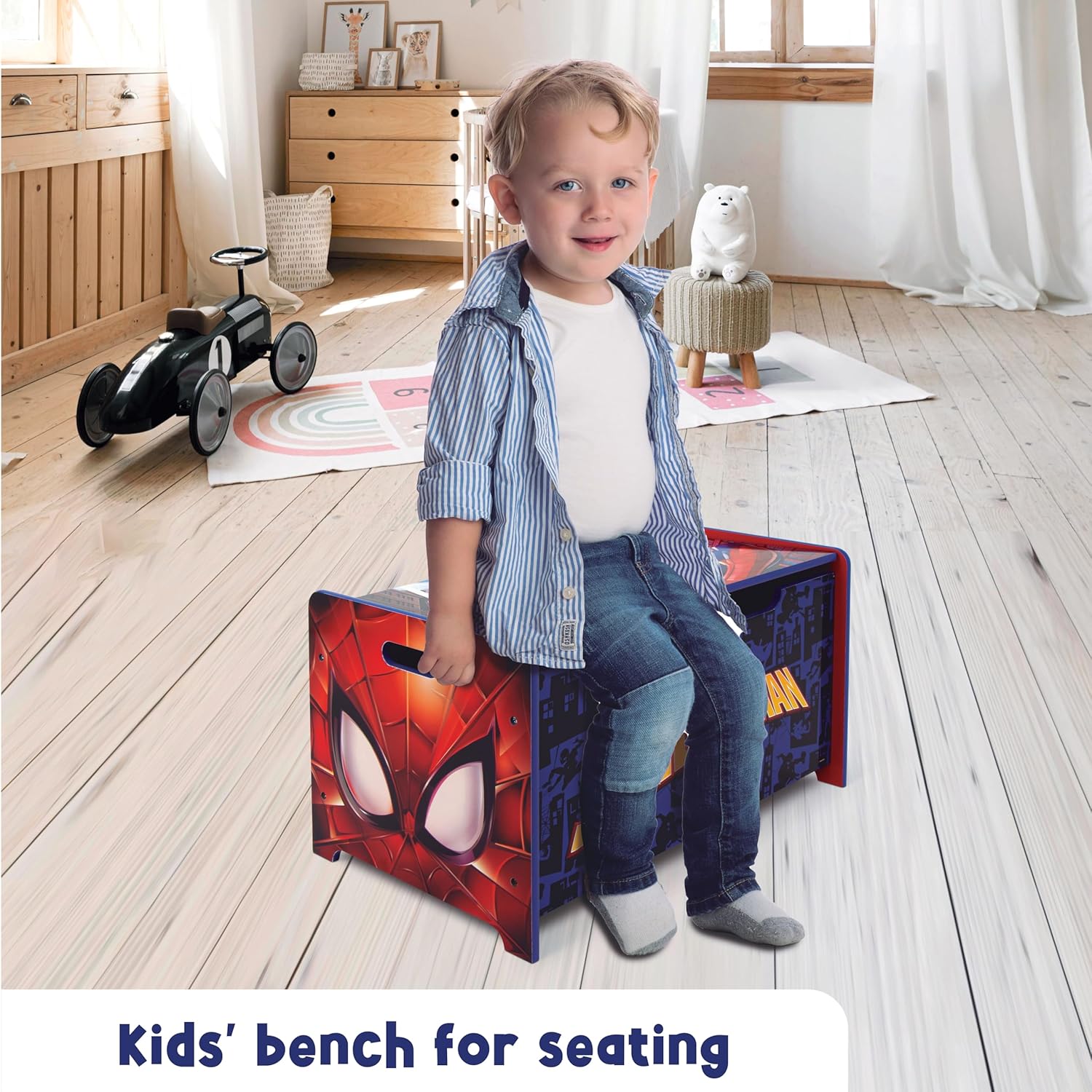 Spider-Man Scatola per Giocattoli/Panca, Taglia Unica - immagine 5