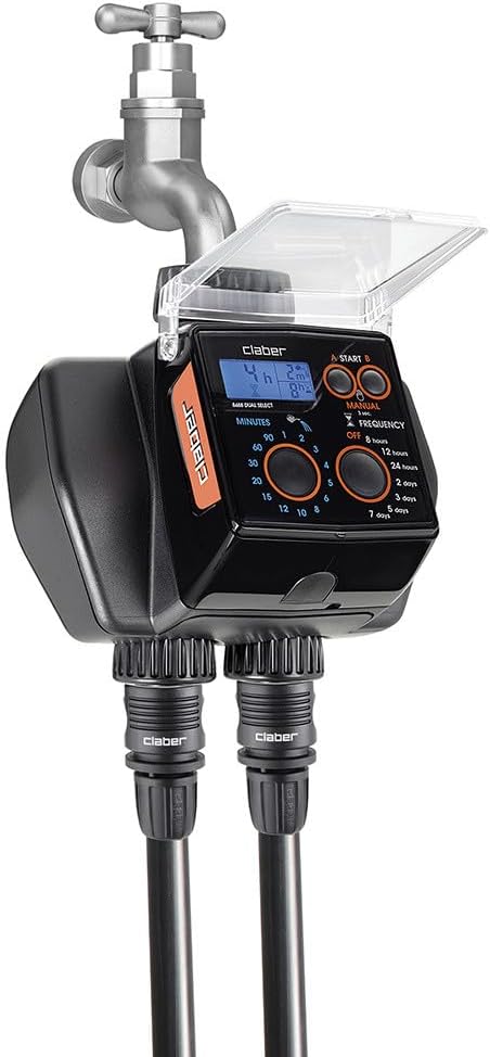 Claber Dual Select, Programmatore Digitale a Rubinetto a Due Vie - immagine 2