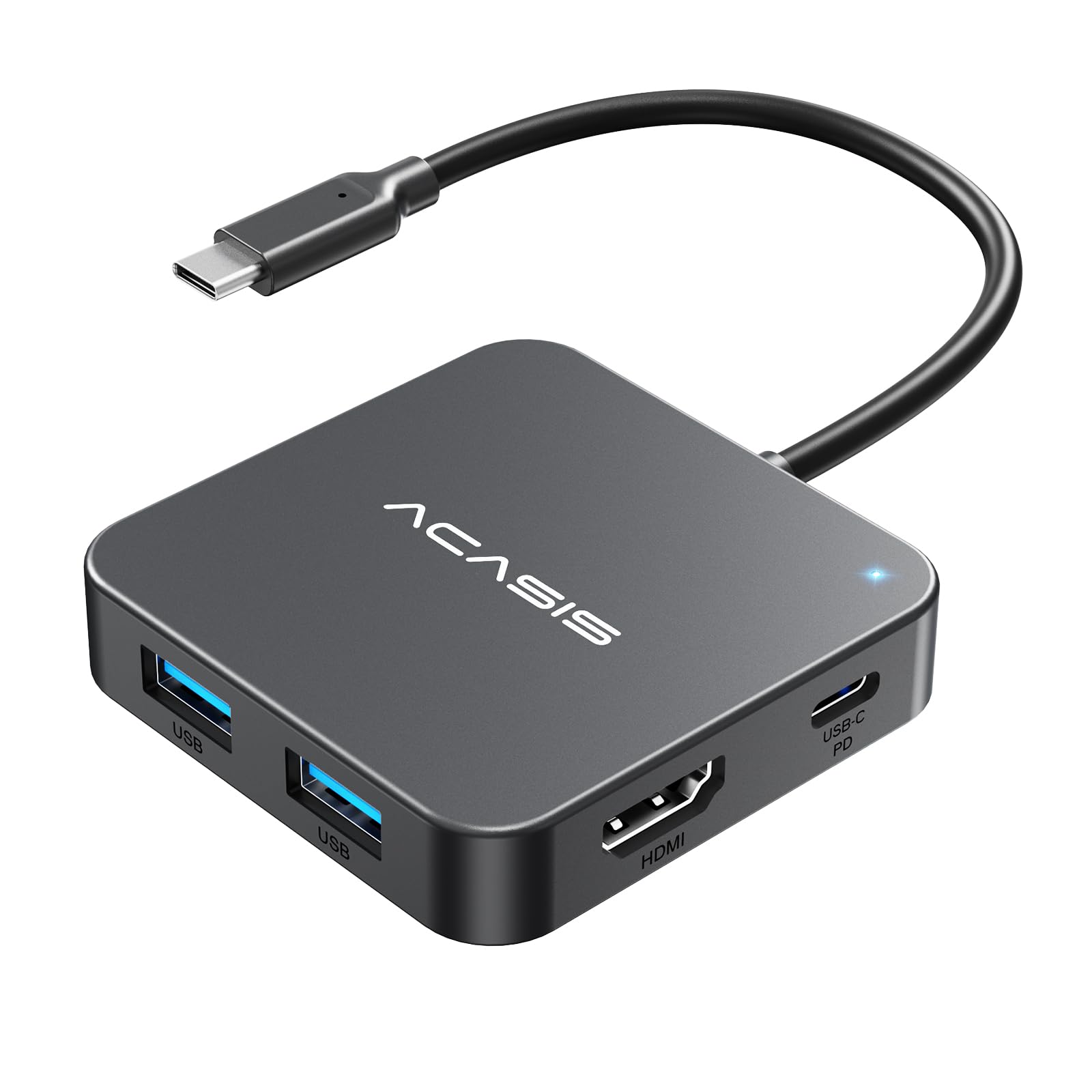 Hub USB-C 10Gbps con HDMI 4K60 e 3 USB-A 3.1