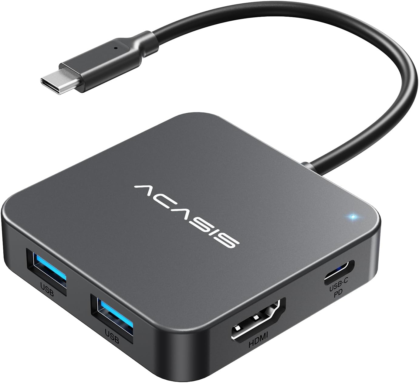 Hub USB-C 10Gbps con HDMI 4K60 e 3 USB-A 3.1 - immagine 1