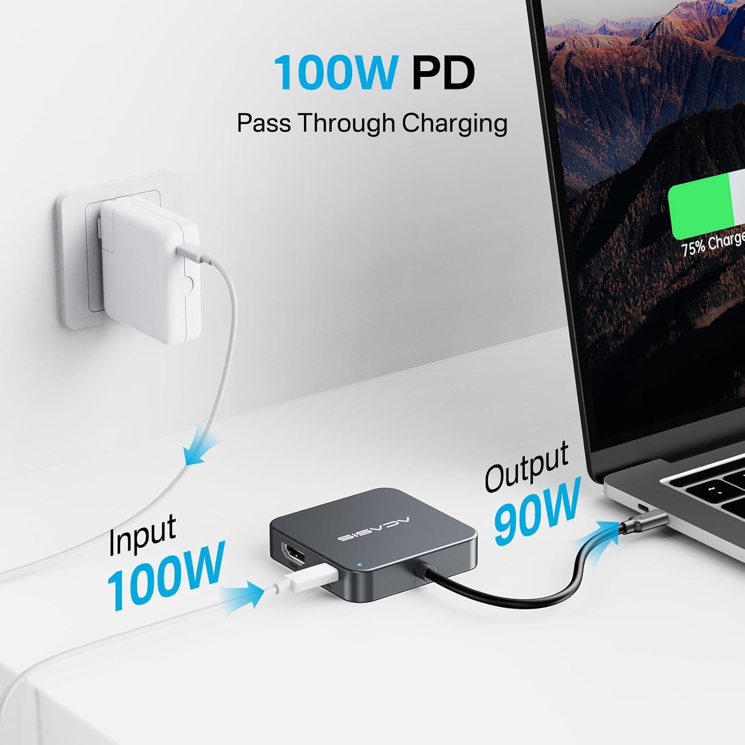 Hub USB-C 10Gbps con HDMI 4K60 e 3 USB-A 3.1 - immagine 4