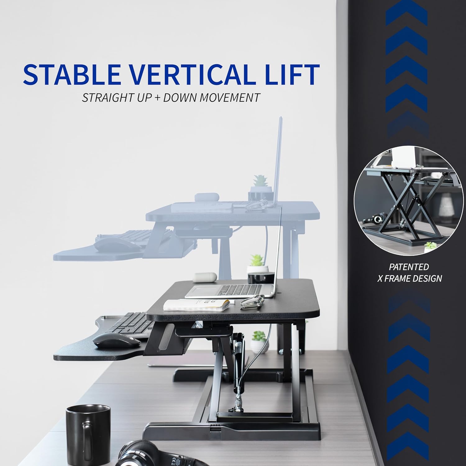 Vivo Scrivania Regolabile in Altezza 32" (desk-v000k) - immagine 5