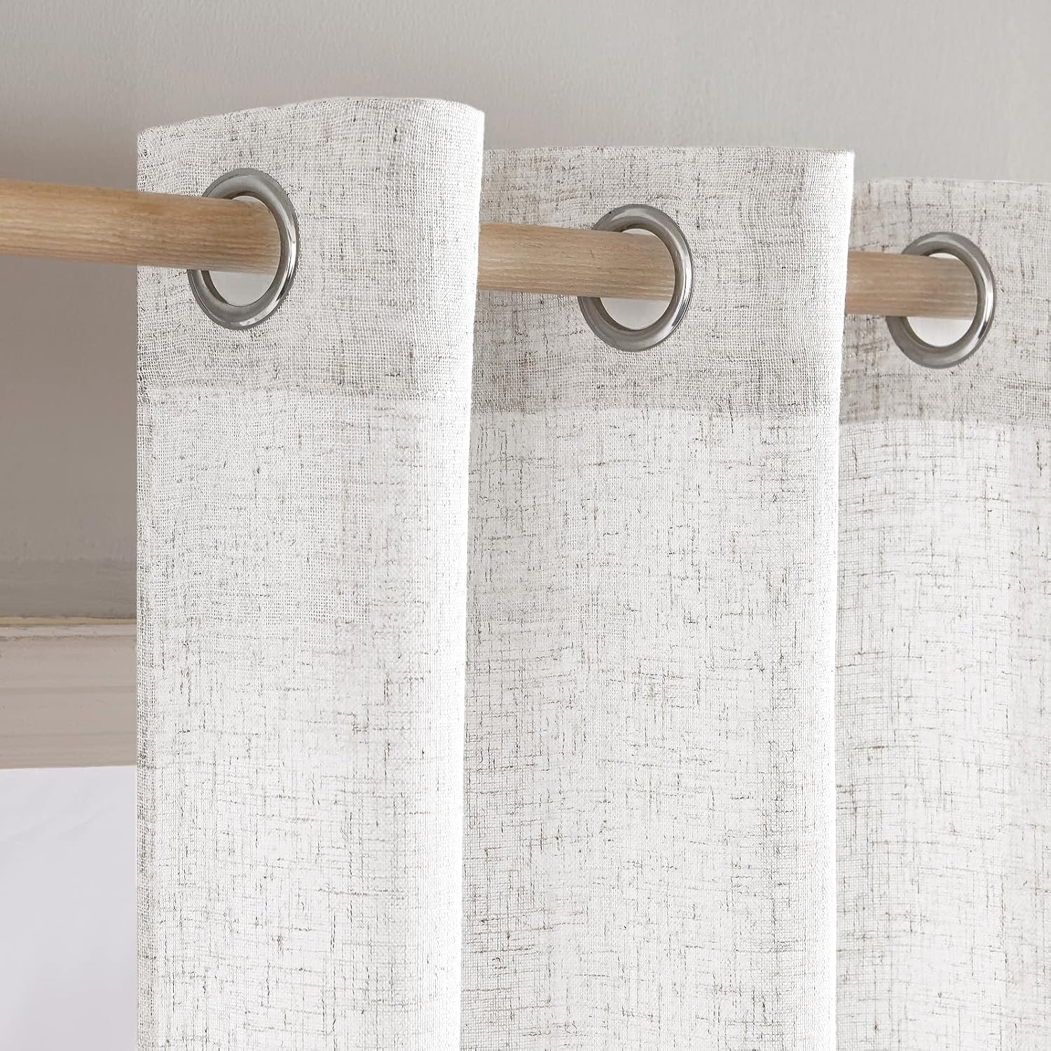 Miulee Tende Finestre Lino Traslucido 140x200 cm - immagine 6